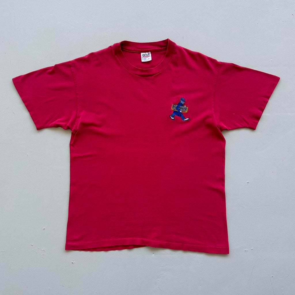 Embroidered Red/Pink Harmonica 90s Vintage T-shirt - Medium