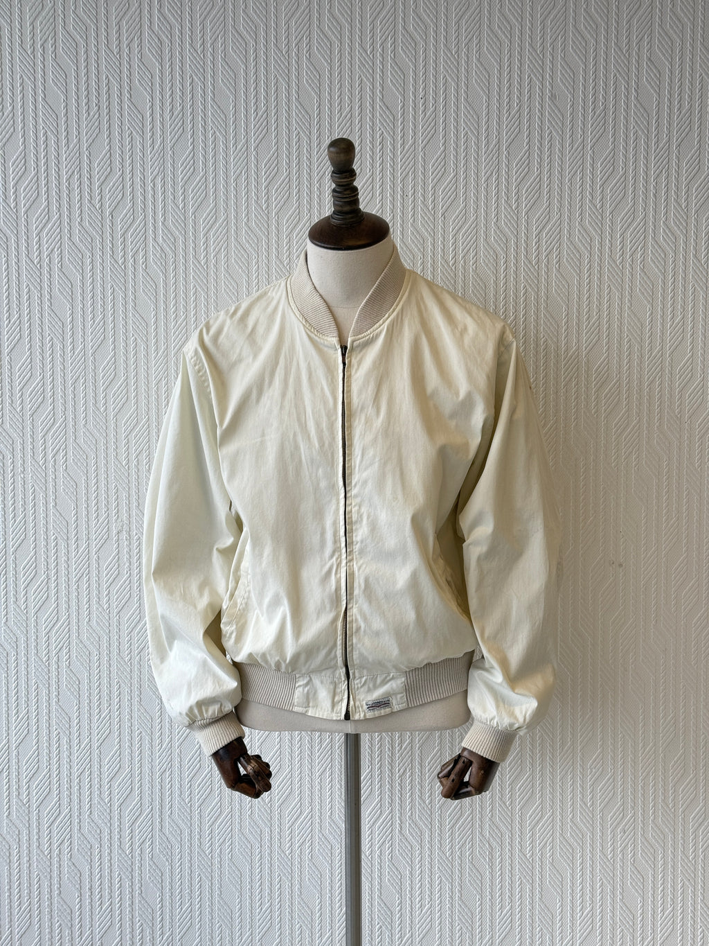 Levi's Cream Vintage Bomber Jacket 90's Lightweight - Small