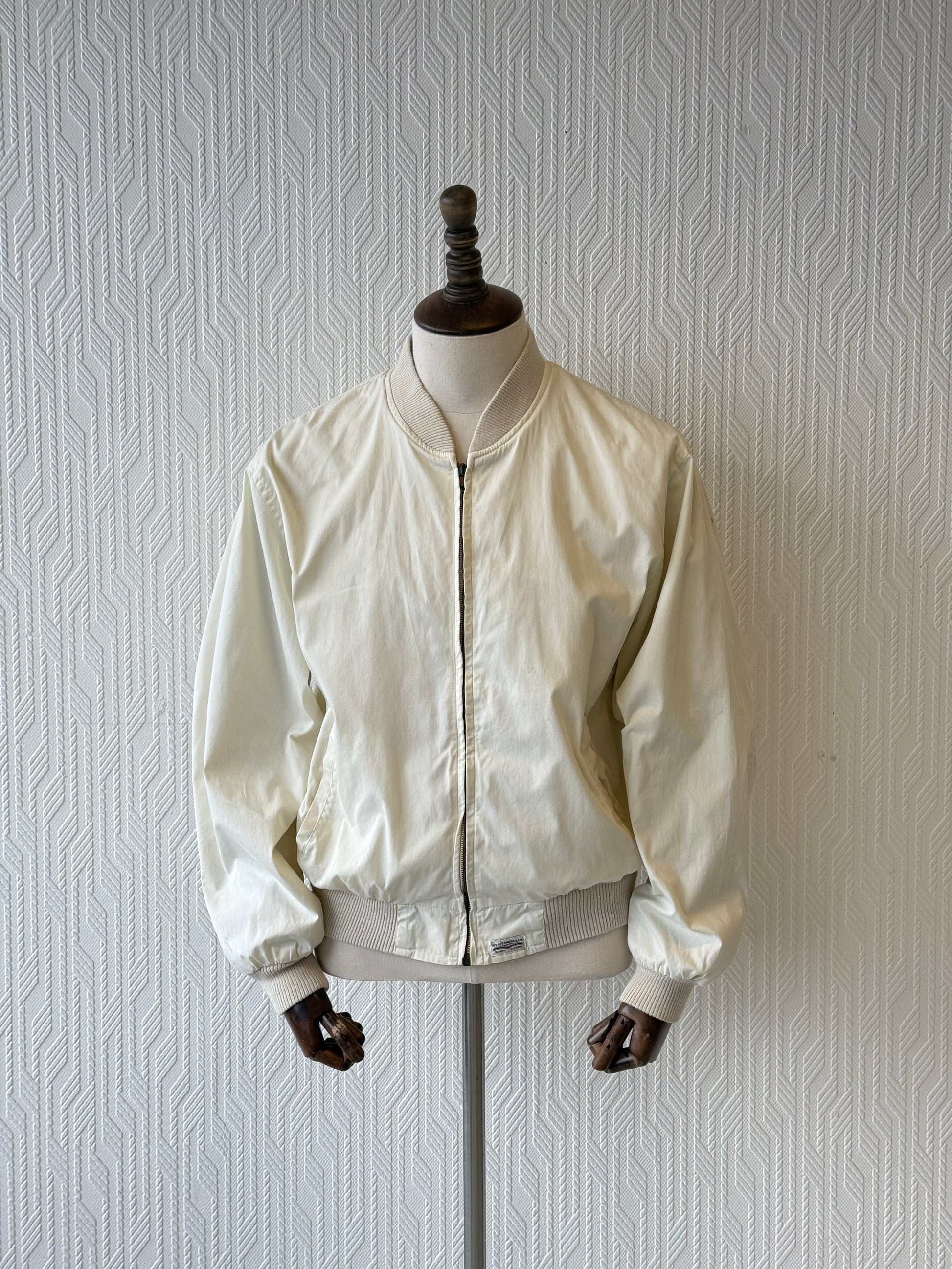 Levi's Cream Vintage Bomber Jacket 90's Lightweight - Small