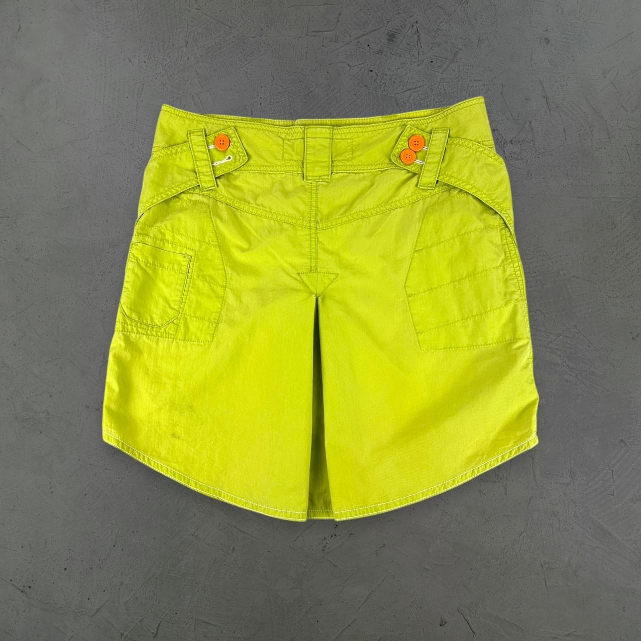 Diesel Lime Green Vintage Y2K Skirt - 26