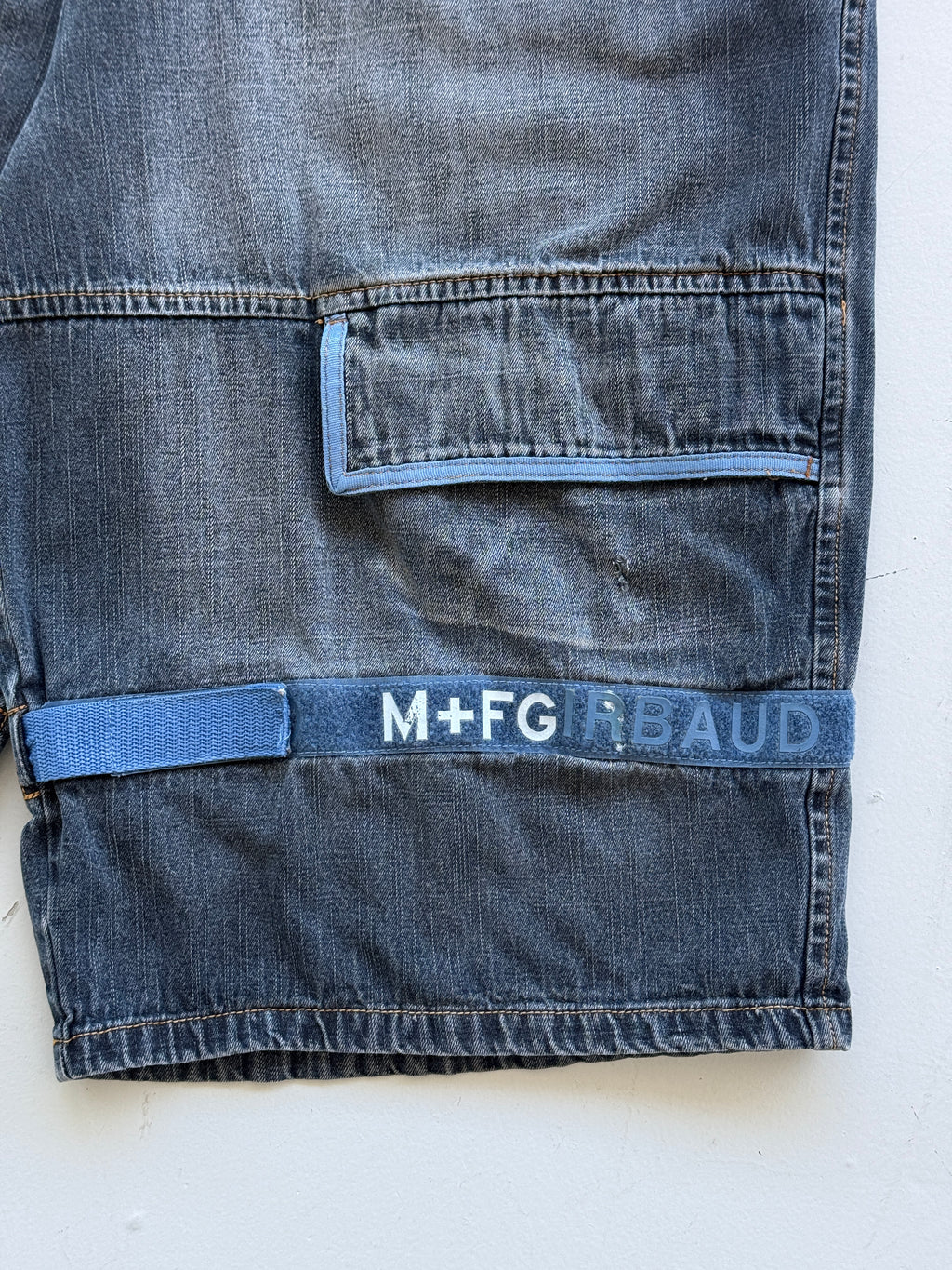 Dark Blue Le Jean De Marithe Francois Girbaud 90's Vintage Denim Shorts - W40