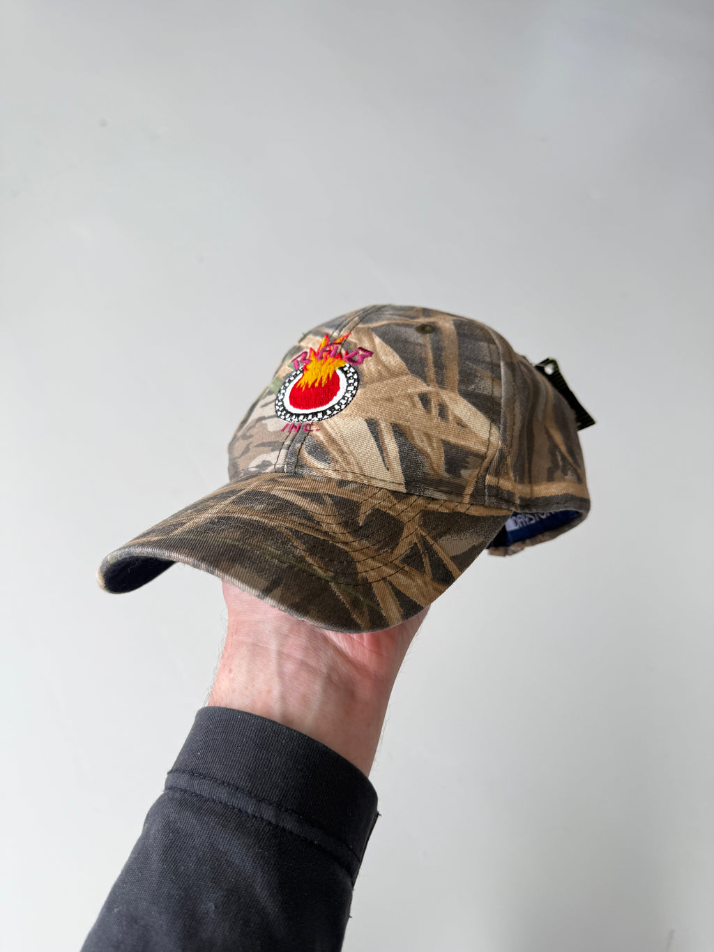 Green Camo RAB INC. Vintage Cotton SnapBack Trucker Cap
