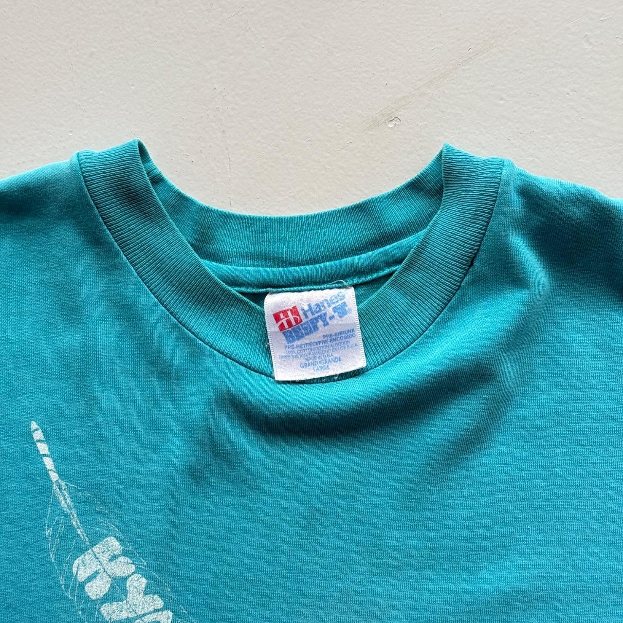 Blue Surfer 90s Vintage Graphic Surf T-Shirt - Medium