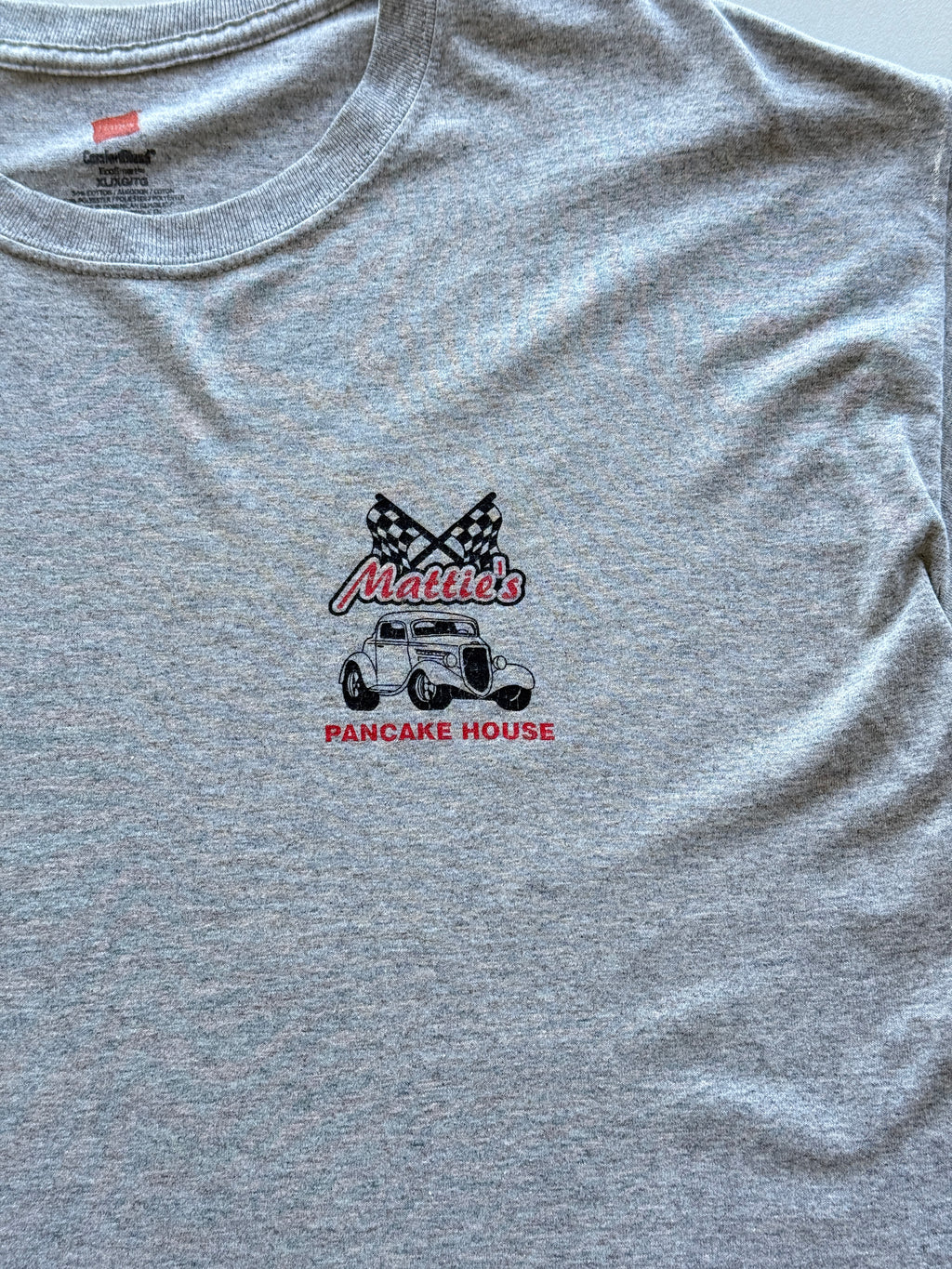 Grey Mattie's Pancake House Hot Rod 90's Vintage Graphic T-Shirt - XL