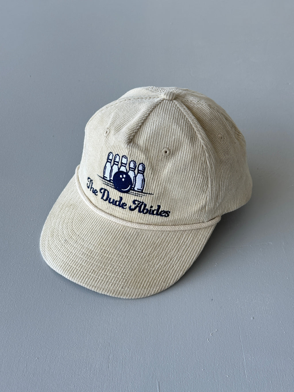 Cream The Dude Abides The Big Lebowski Bowling SnapBack Trucker Cap