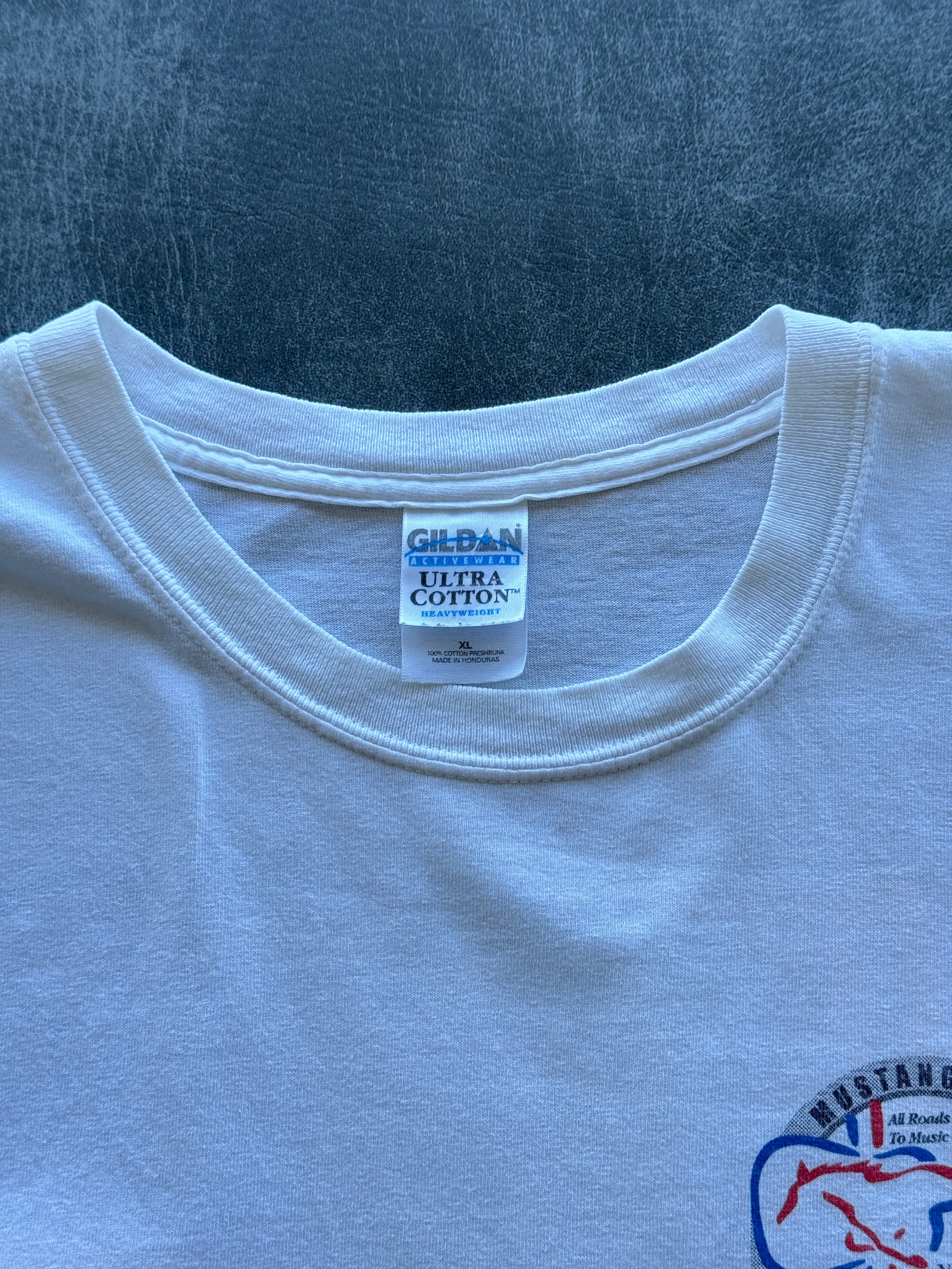 White Mustang Club 40th Anniversary Car Meet 2004 Vintage Graphic T-Shirt - XL