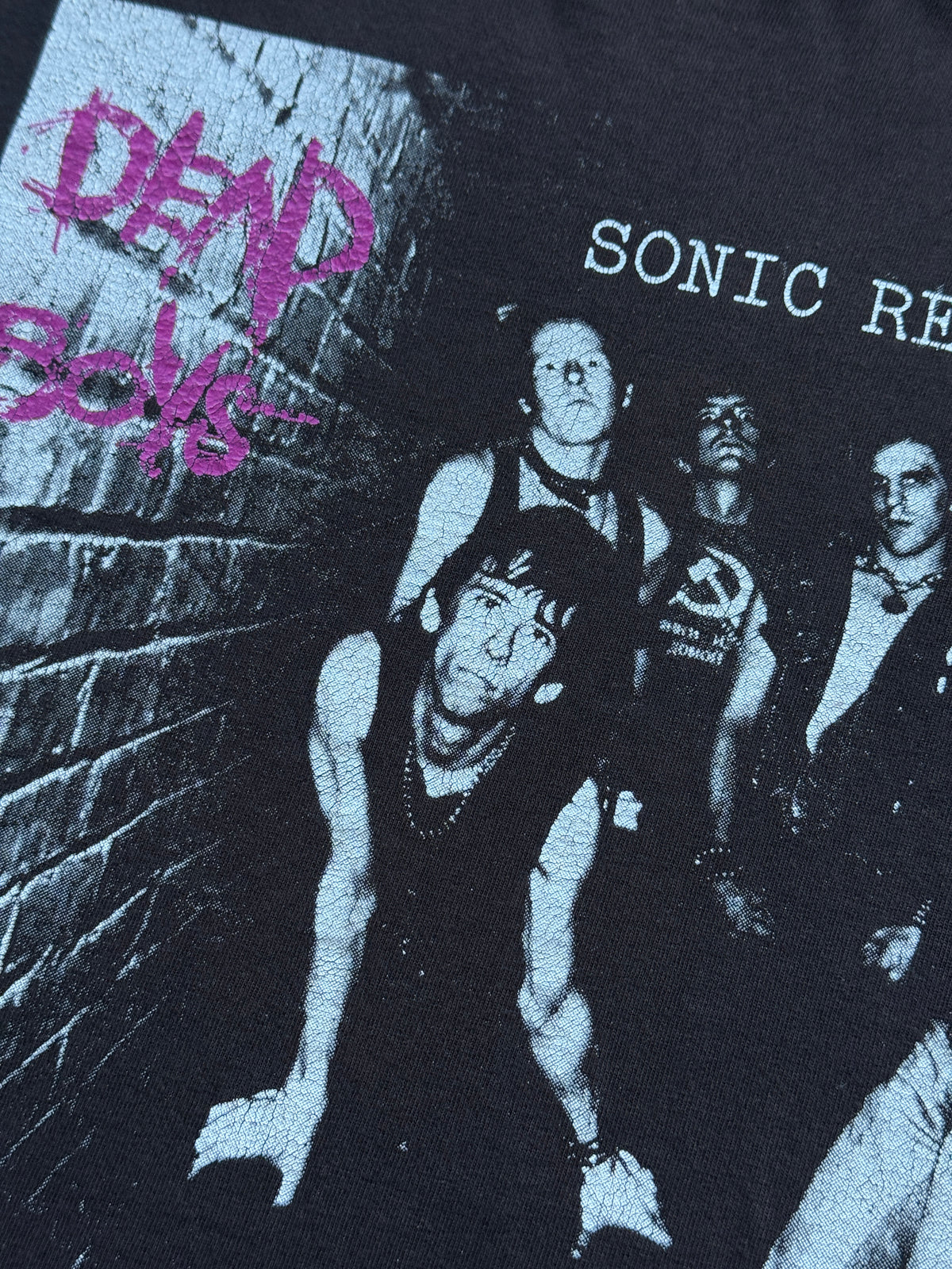 Black Dead Boys Sonic Reducer 90's Vintage Graphic T-Shirt - Medium