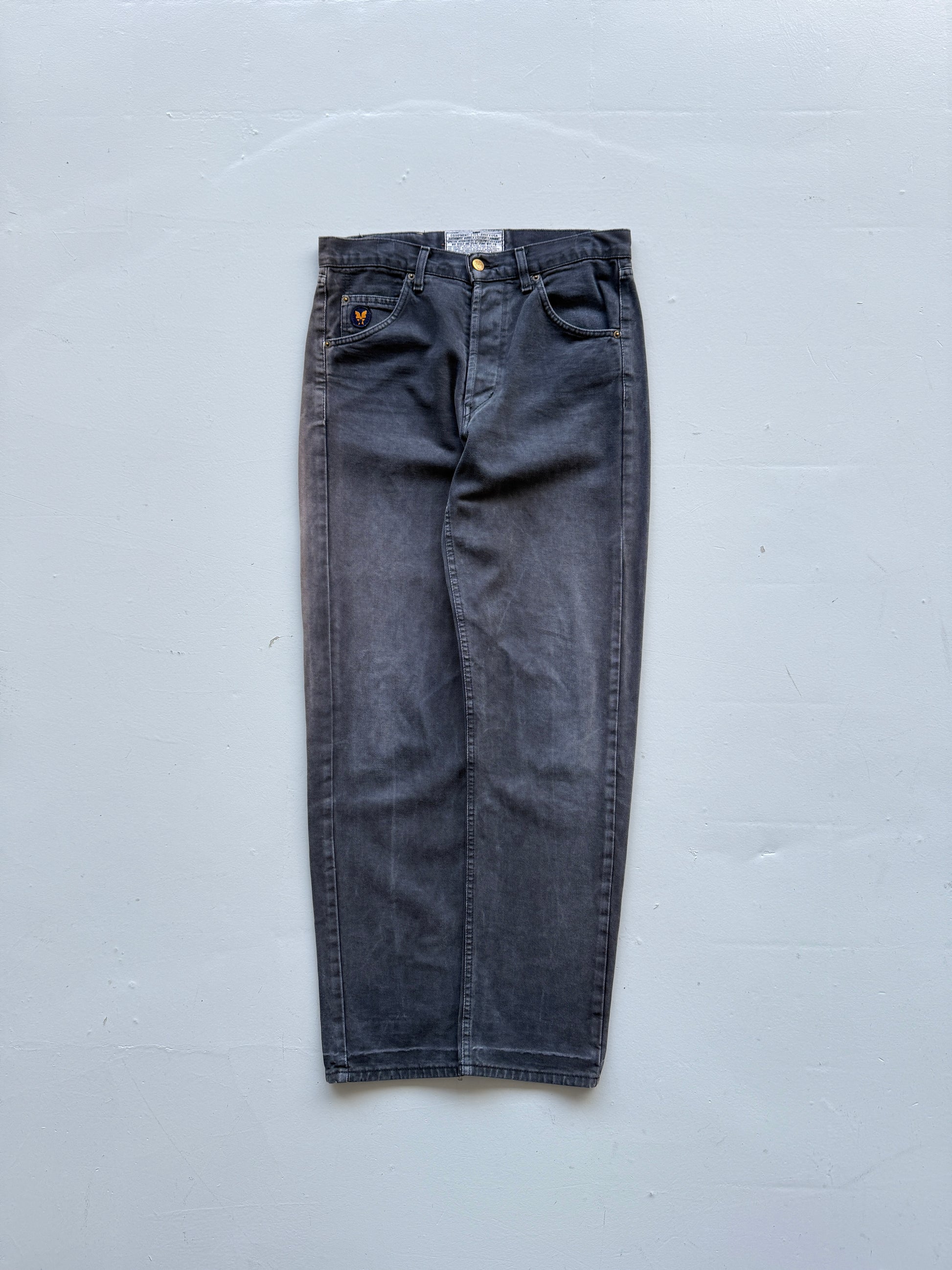 Grey Denim Avirex 90's Straight Leg Vintage Jeans - 32” x 32”