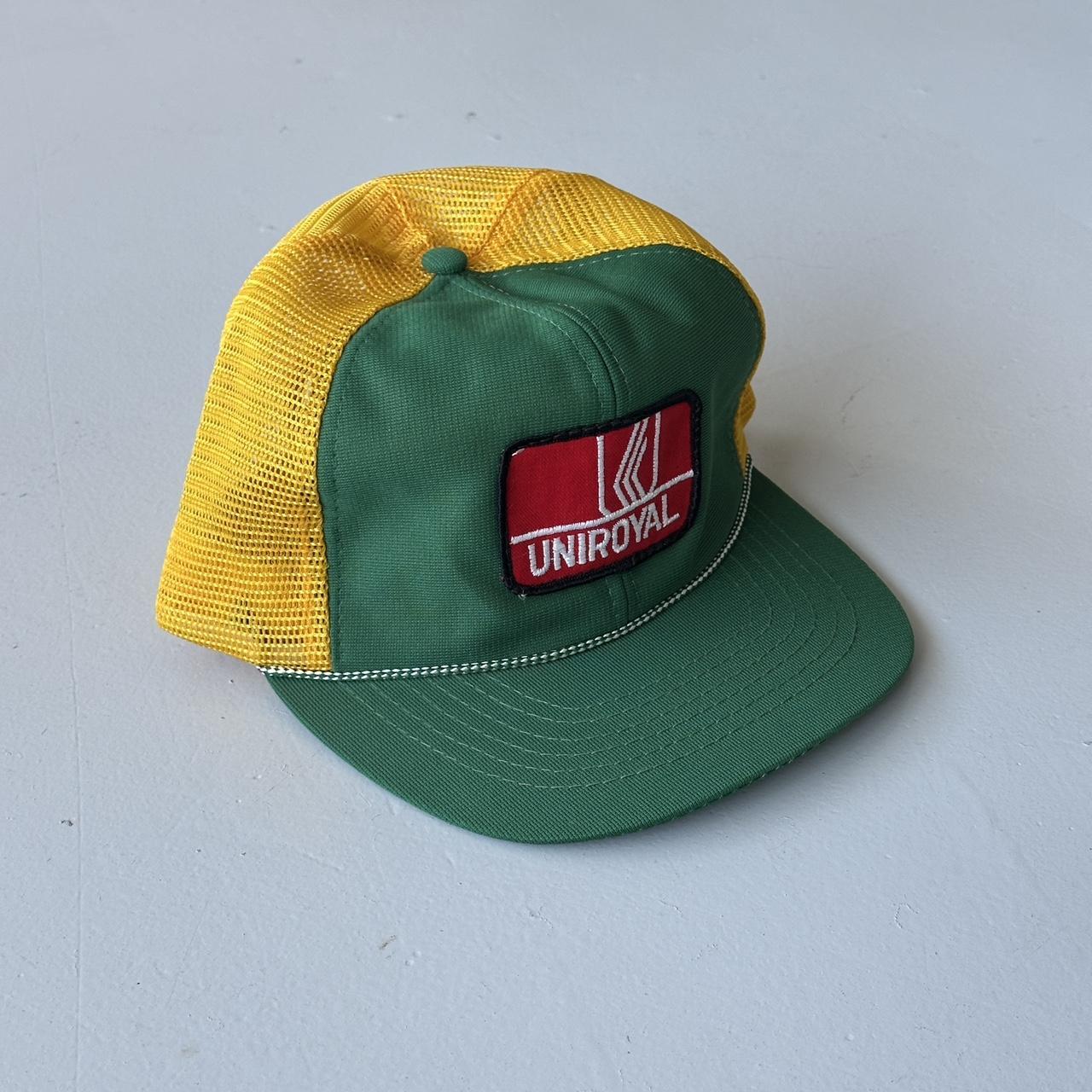Green Yellow Uniroyal Vintage SnapBack Trucker Cap