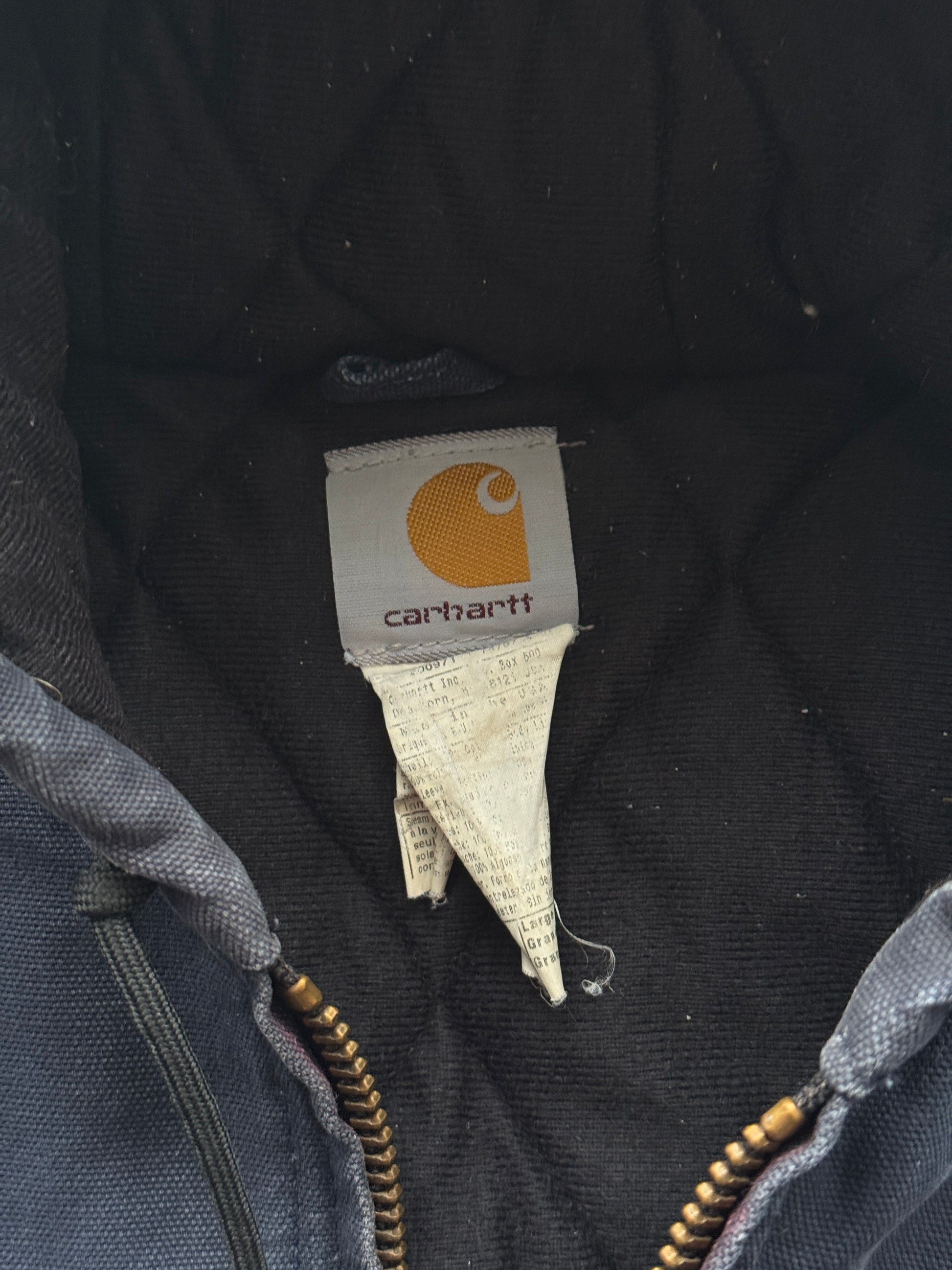 Dark Blue Carhartt 90's Vintage Canvas Active Jacket - XL