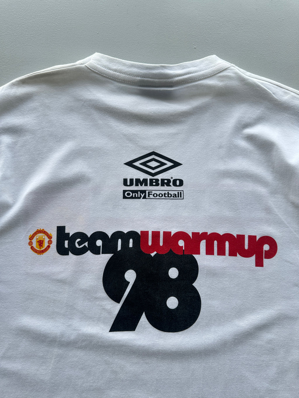 Umbro Manchester United Sharp 90's Vintage T-Shirt - Large