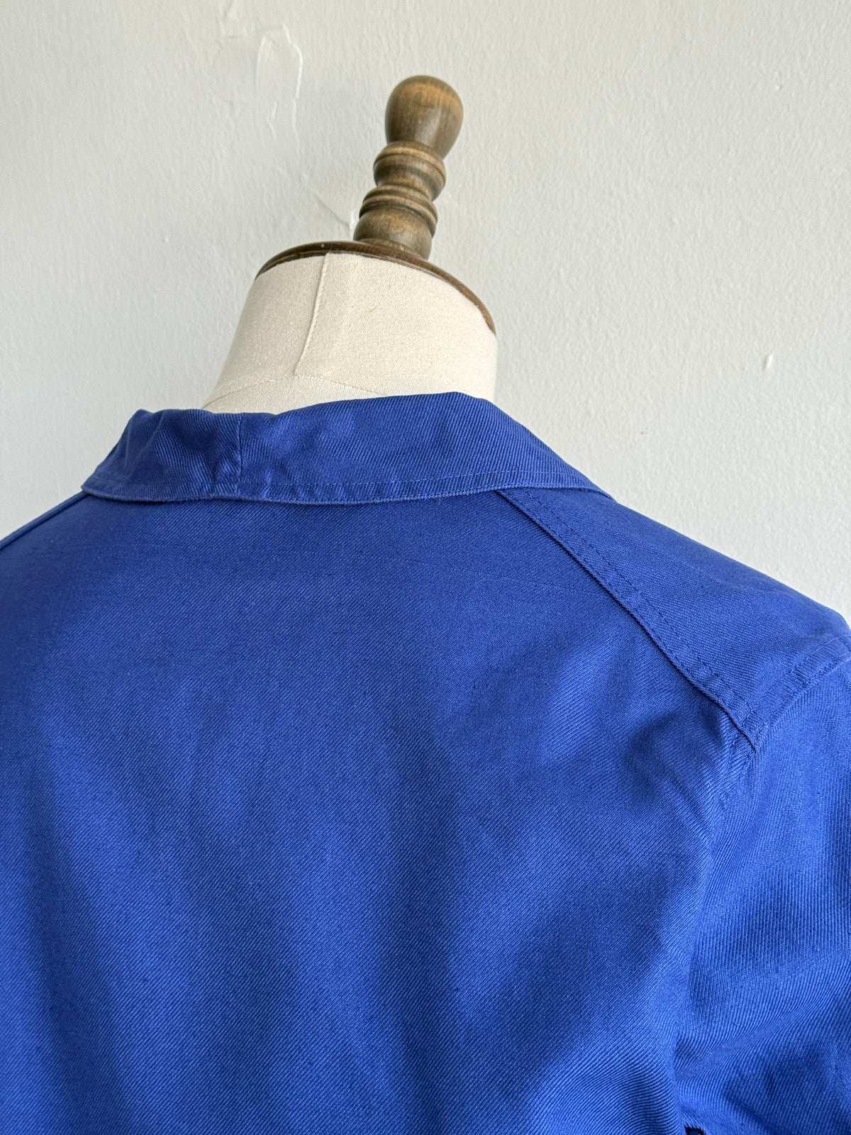 Blue French 1950s/60s Vintage Workwear Chore Jacket CH470 - Medium