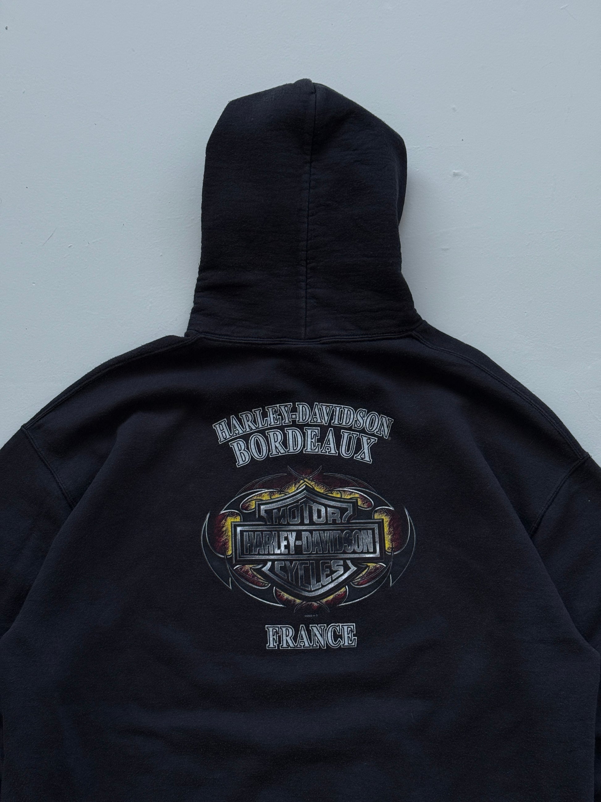 Harley-Davidson Bordeaux France Y2K Vintage Hoodie - XL