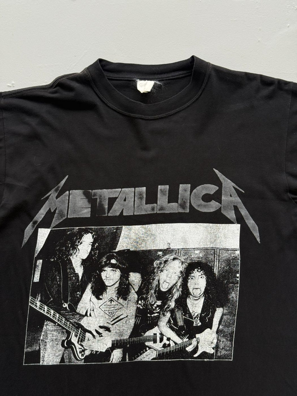 Metallica Band Photo 90's Vintage Graphic T-Shirt - Large