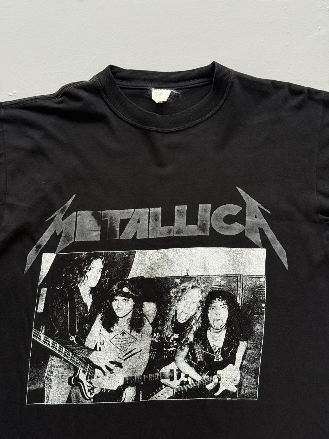 Metallica Band Photo 90's Vintage Graphic T-Shirt - Large