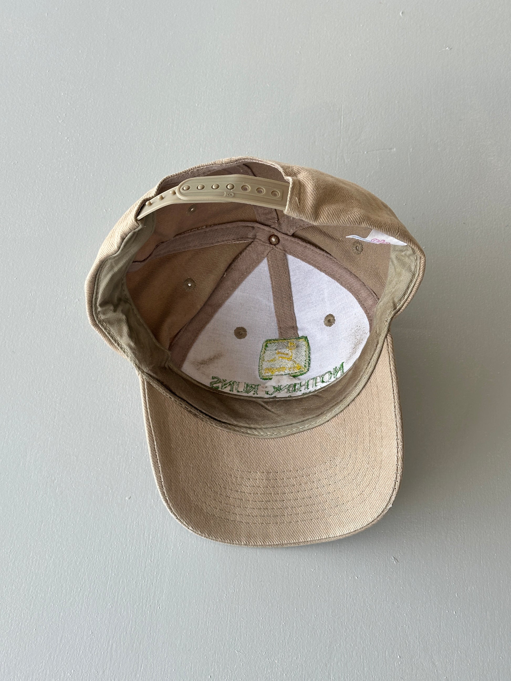 Stone John Deere Nothing Runs Like A Deere 90's Vintage SnapBack Trucker Cap