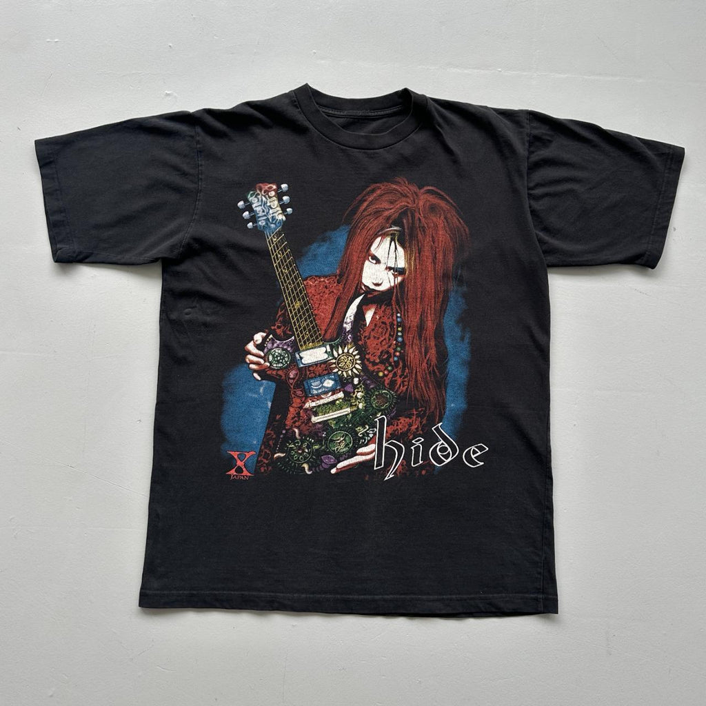 X Japan Black 90s Vintage Metal Band T-shirt - Large