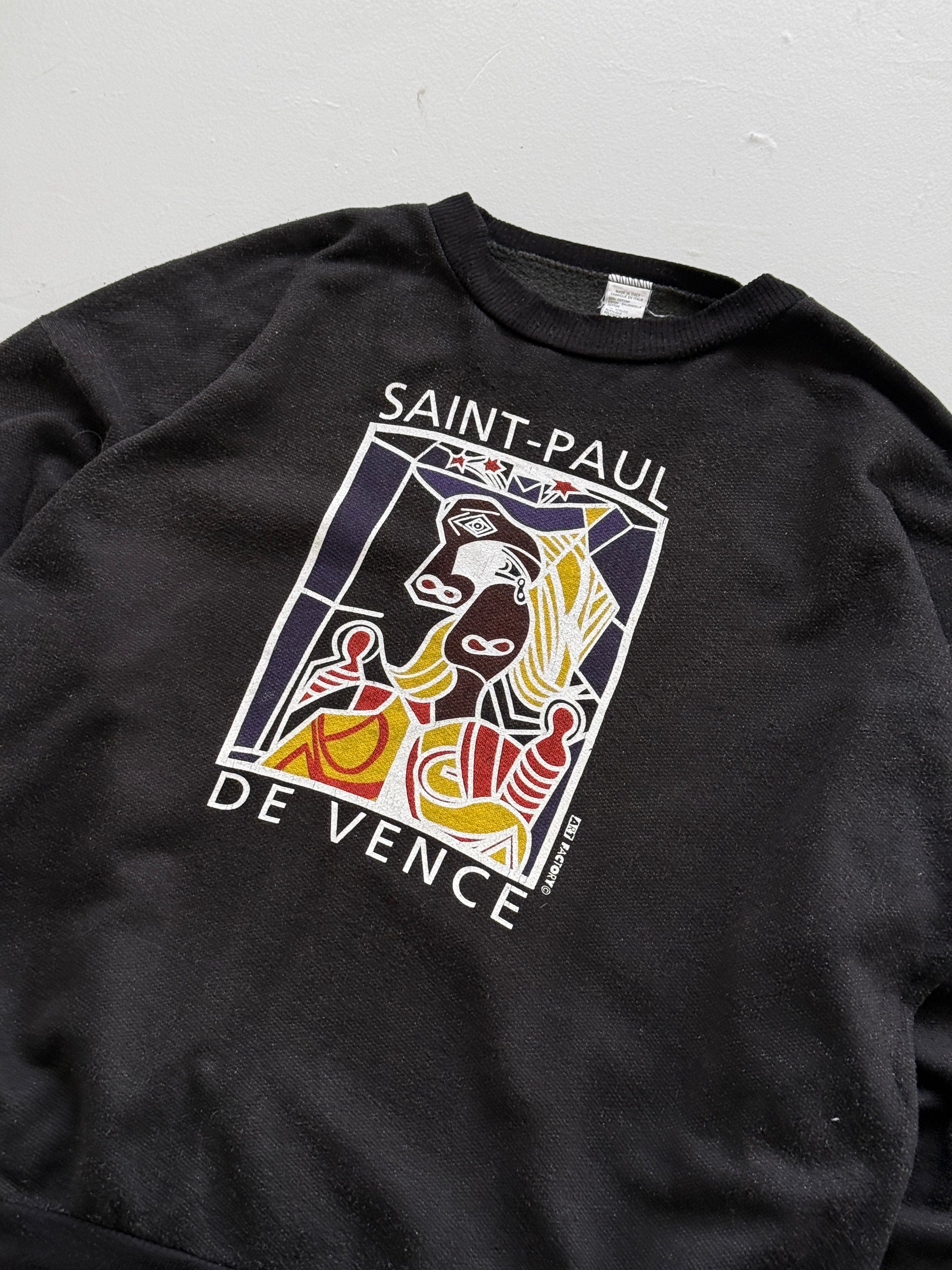 Saint-Paul de Vence Art Factory 90's Vintage Graphic Sweatshirt - Large
