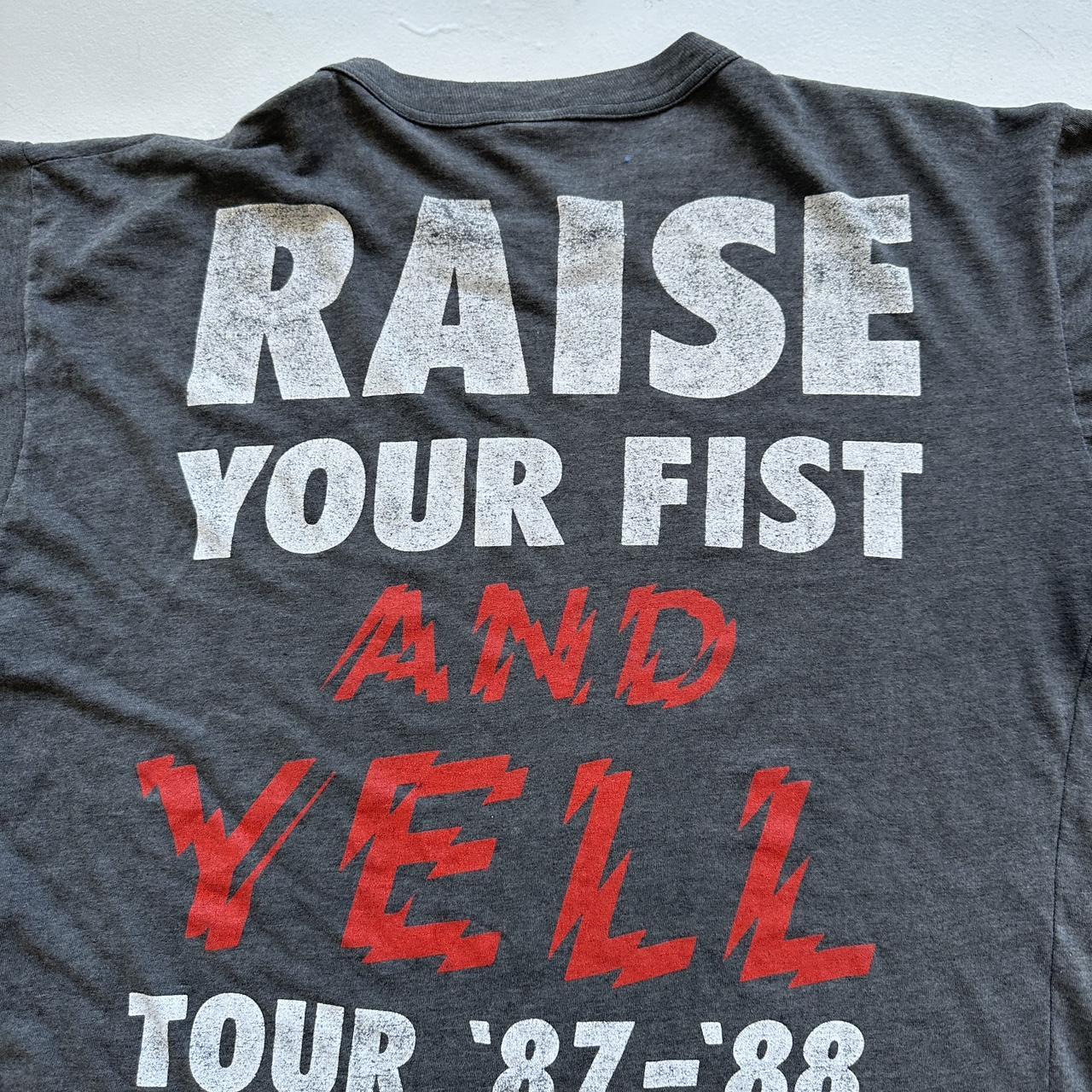 Alice Cooper "Raise Your Fist and Yell" 1987/88 Vintage T-shirt - Medium