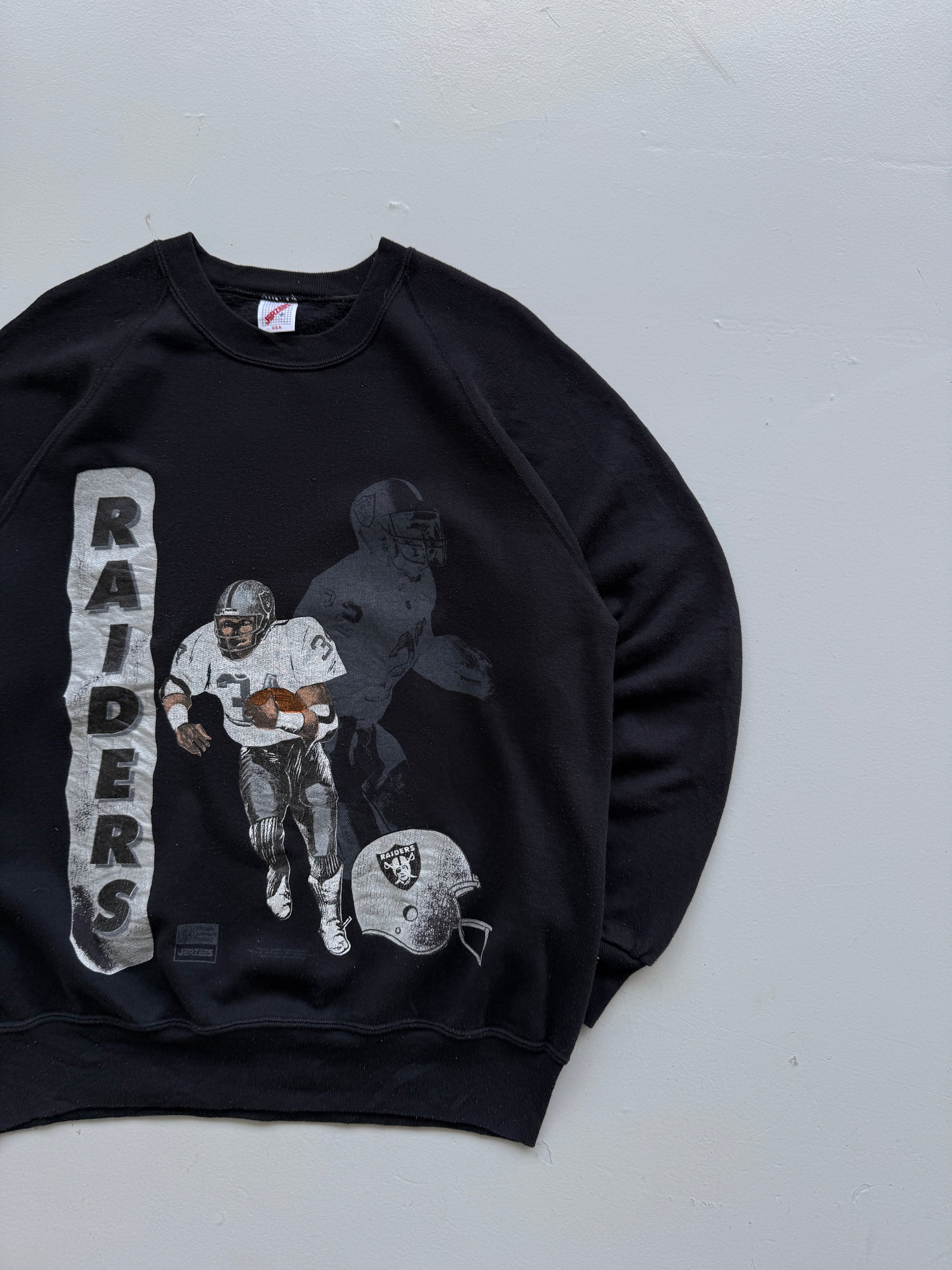Jerzees Raiders NFL Made in USA 90's Vintage Sweatshirt - Large