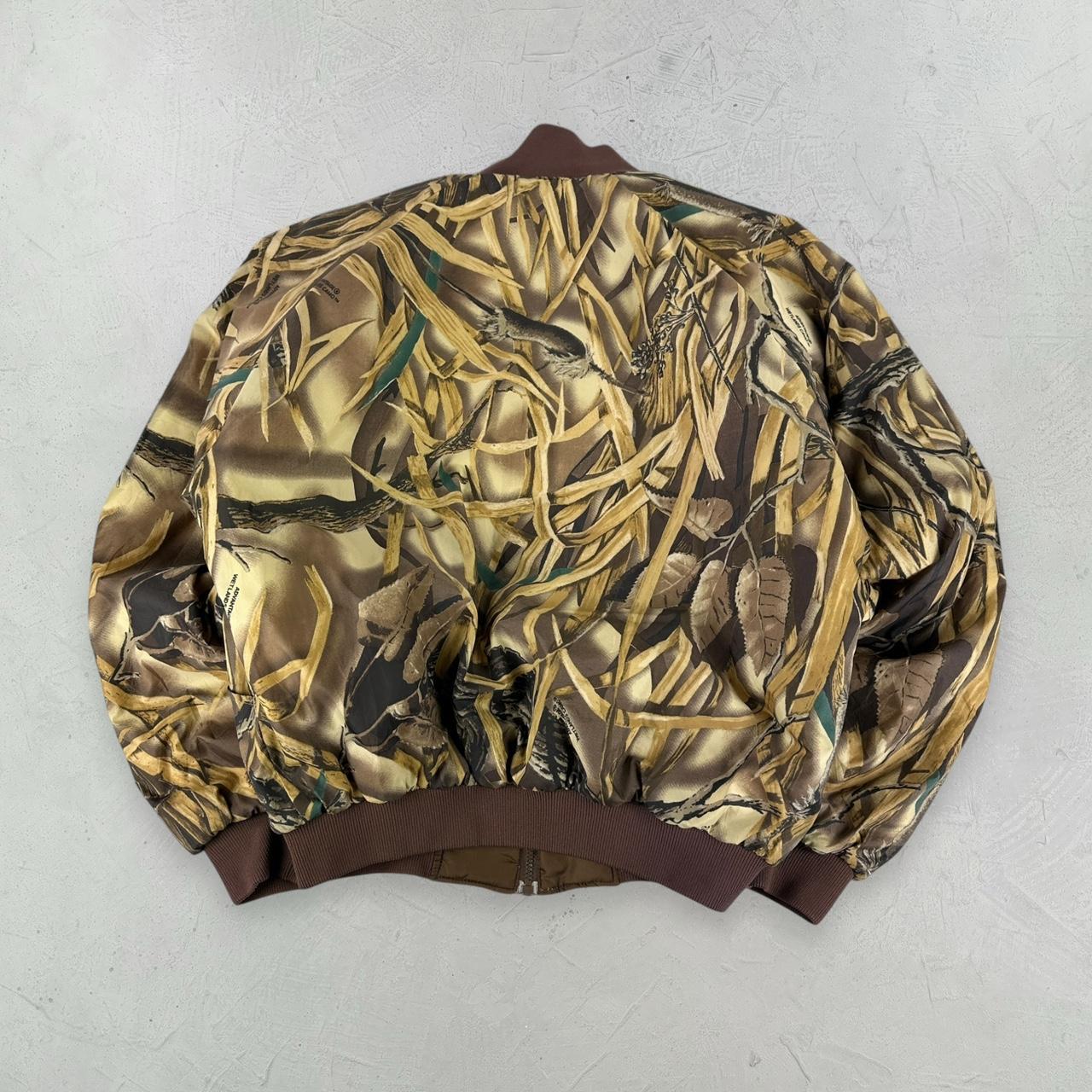 Columbia Real Tree Reversible 90s Vintage Bomber Jacket - Medium