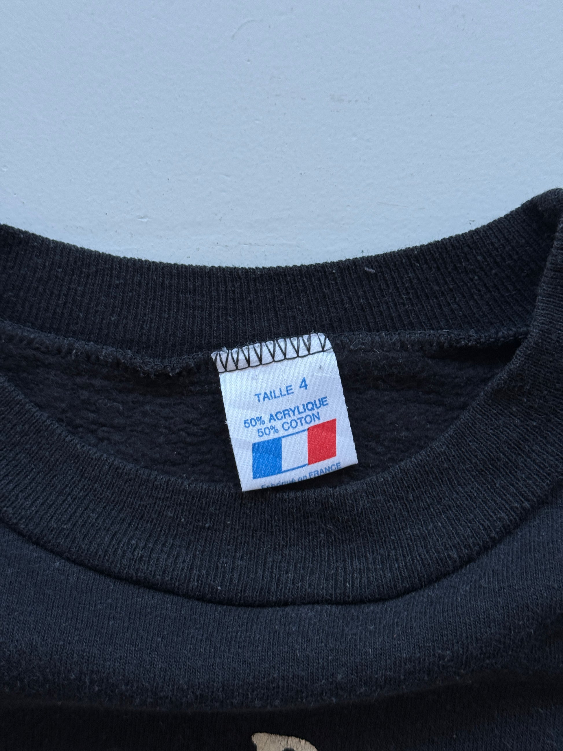 Black Corsica 90's Vintage Graphic Sweatshirt Jumper - Small