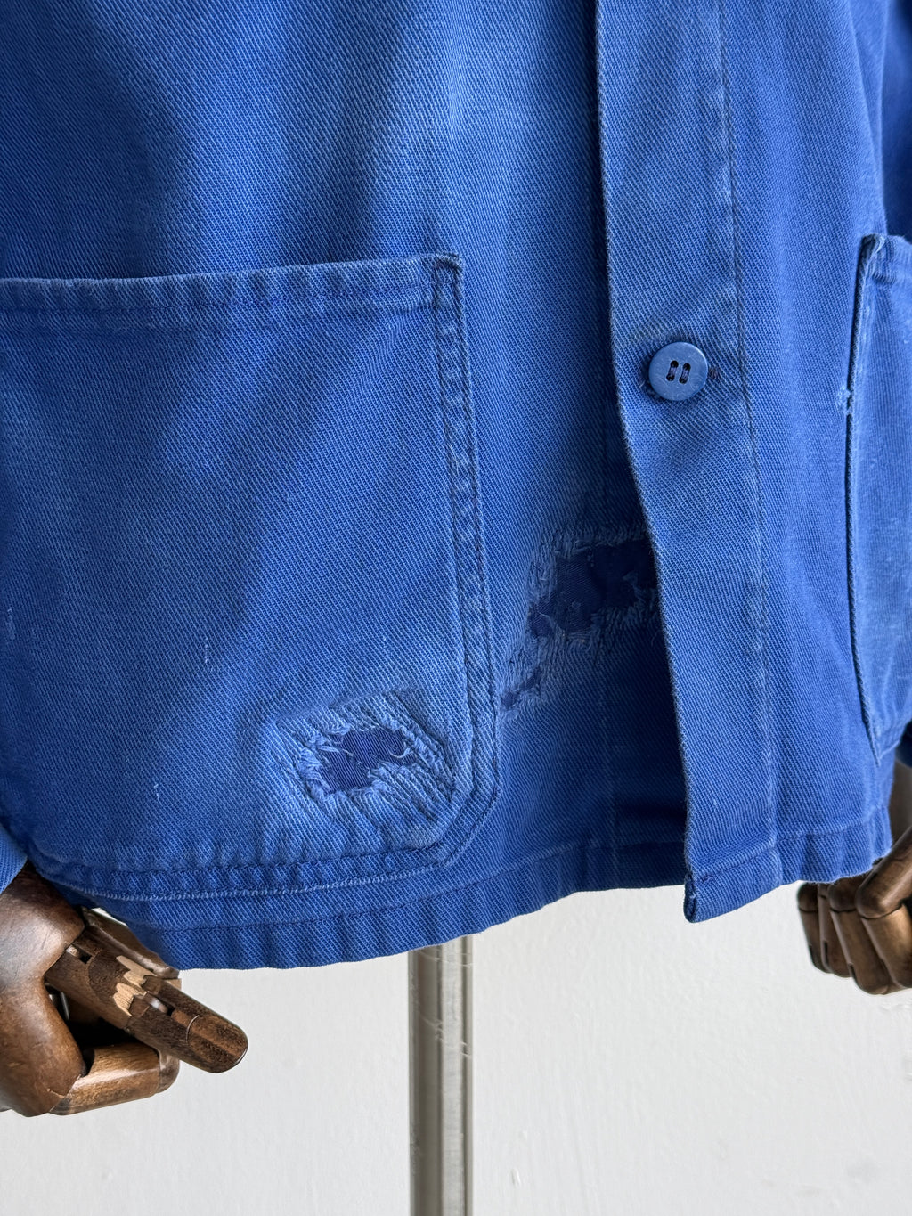 Blue P.B.V. 2000's Vintage Workwear Chore Jacket CH377 - Small