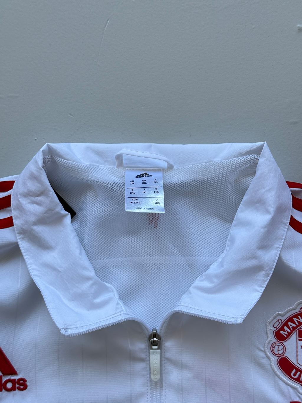 Adidas Manchester United AON 2015 Vintage Full Zip Windbreaker - XXL