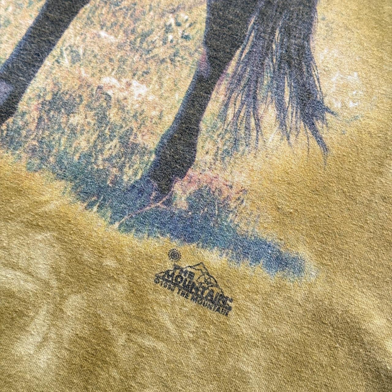Faded Yellow Horse 90s Western Vintage Graphic T-Shirt - Large