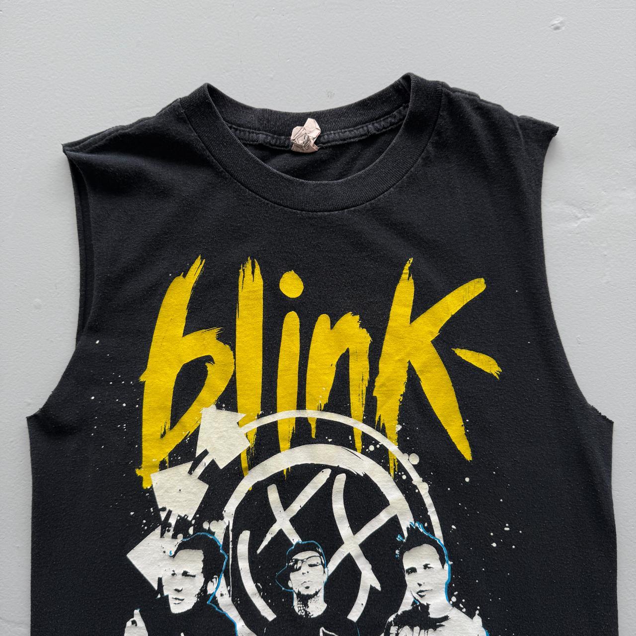 Black Blink-182 Vintage 00s Hand Cut Vest - Small