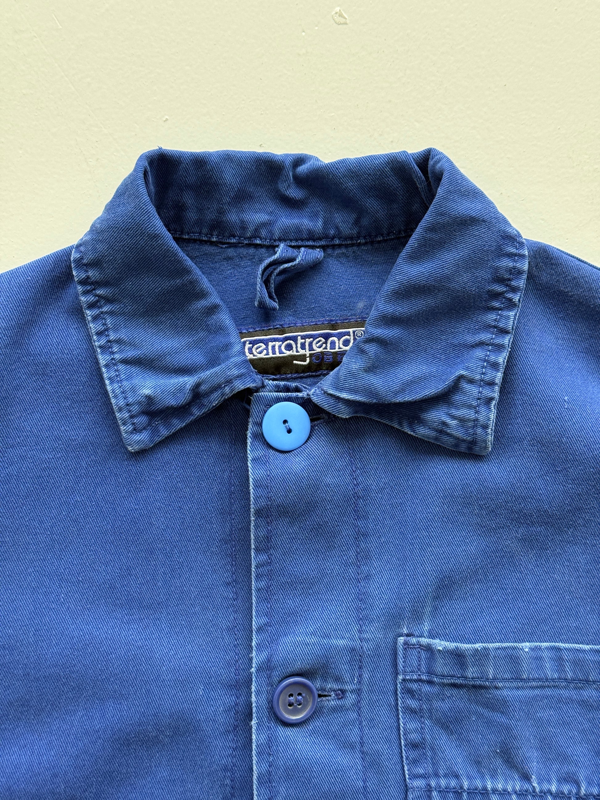 Thrashed Blue Terratrend Vintage Workwear Chore Jacket CH388 - XS