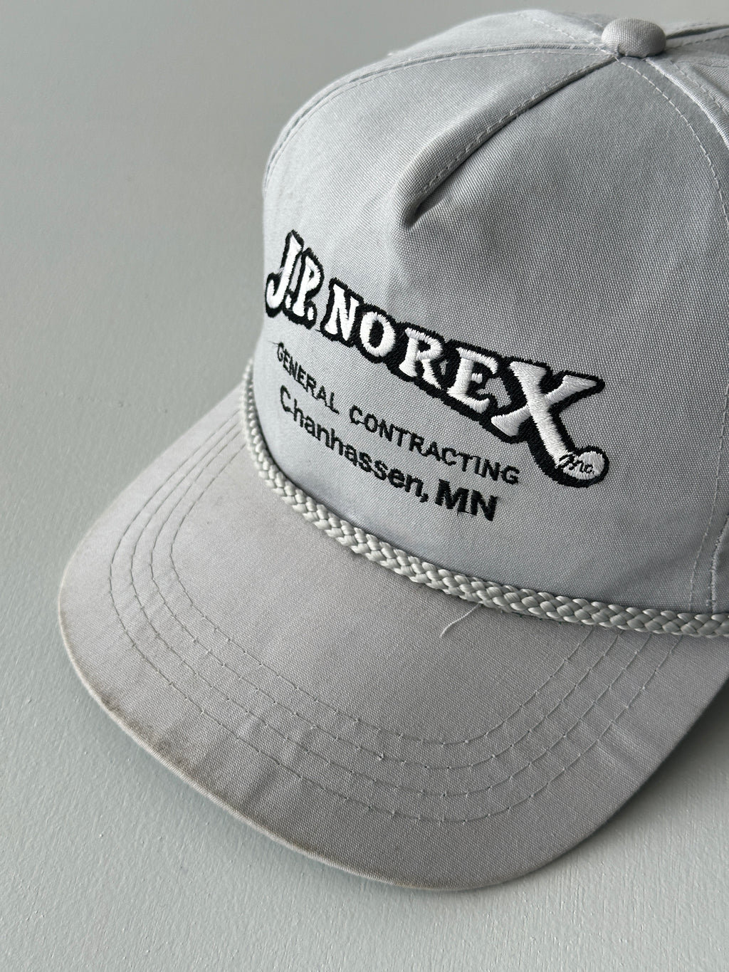 Grey J.P. Norex General Contracting 90's Vintage SnapBack Trucker Cap