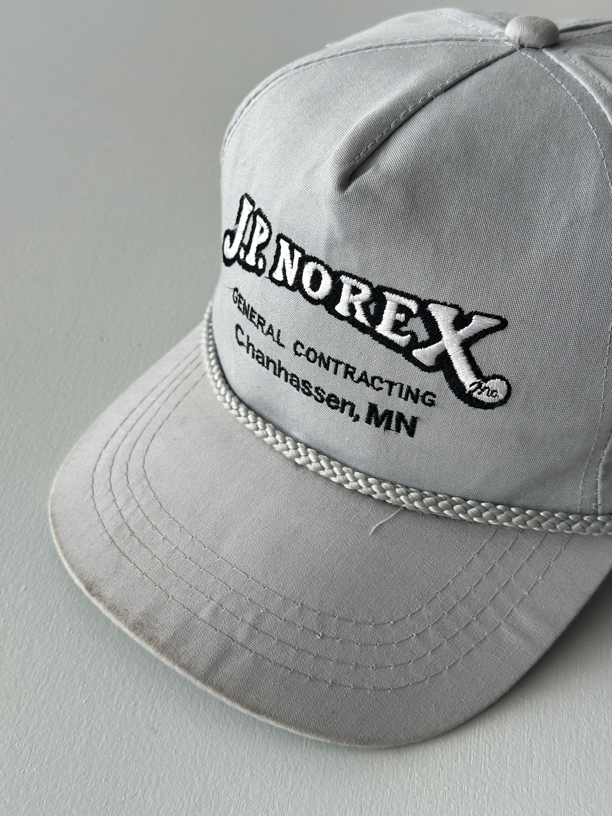 Grey J.P. Norex General Contracting 90's Vintage SnapBack Trucker Cap
