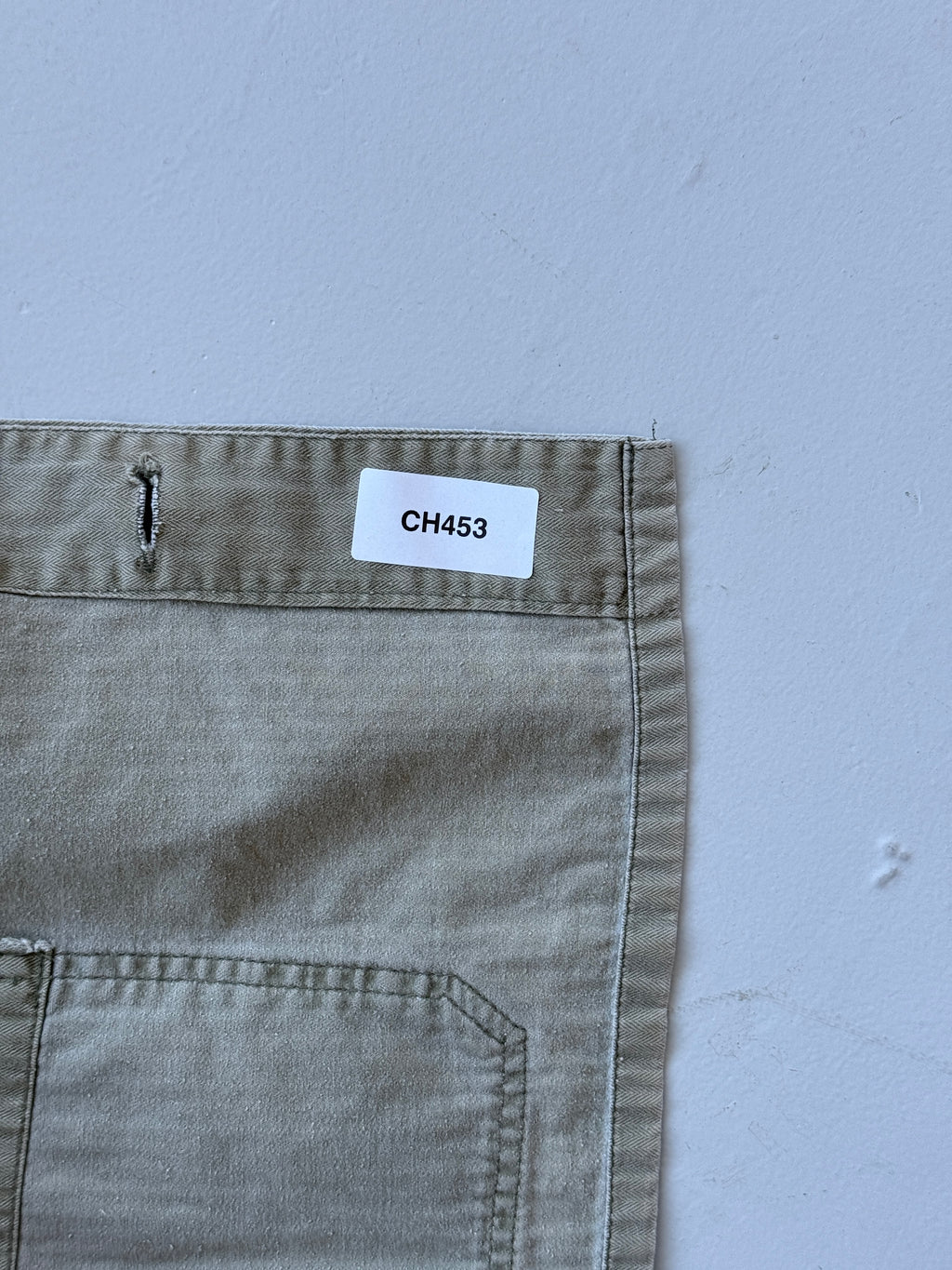 Faded Green French 1960s Vintage Workwear Chore Jacket CH453 - Medium