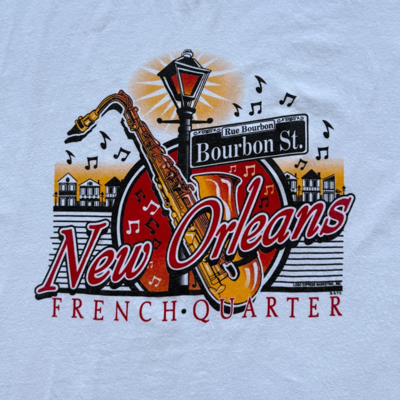 White New Orleans 00's Tourist Vintage T-shirt - XL