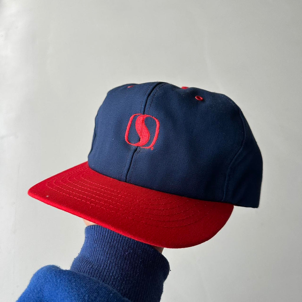 Navy Red ‘S’ Vintage SnapBack Trucker Cap