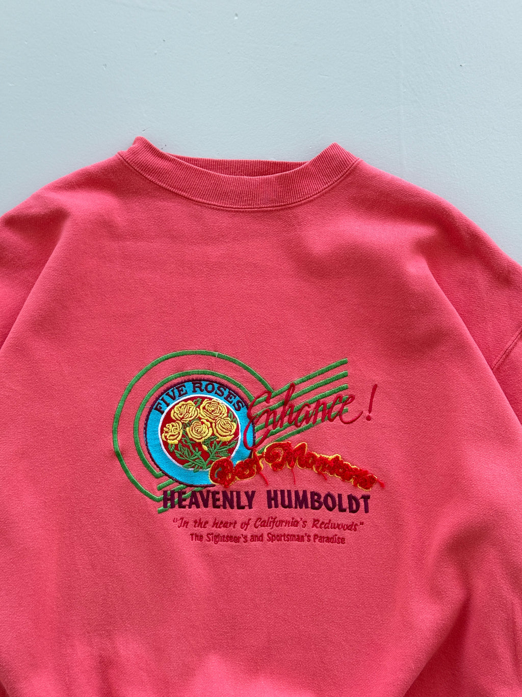 Pink Best Montana 80's Vintage Graphic Sweatshirt Jumper - Large