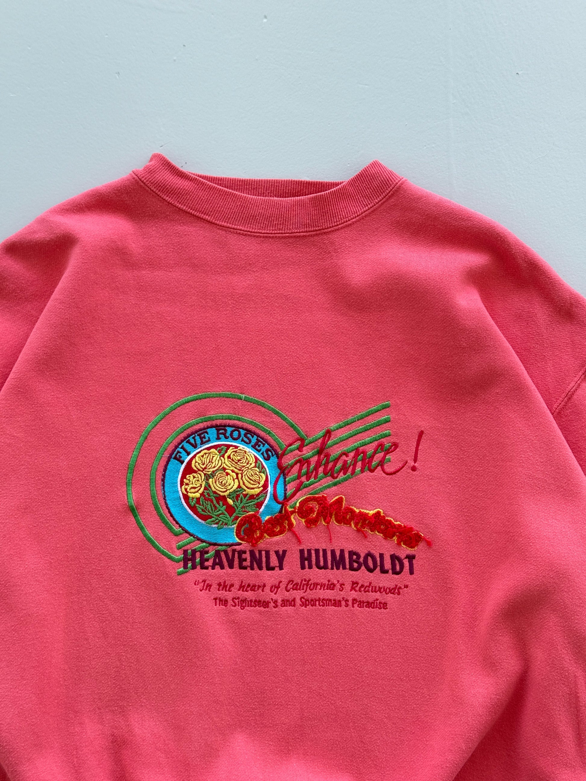 Pink Best Montana 80's Vintage Graphic Sweatshirt Jumper - Large