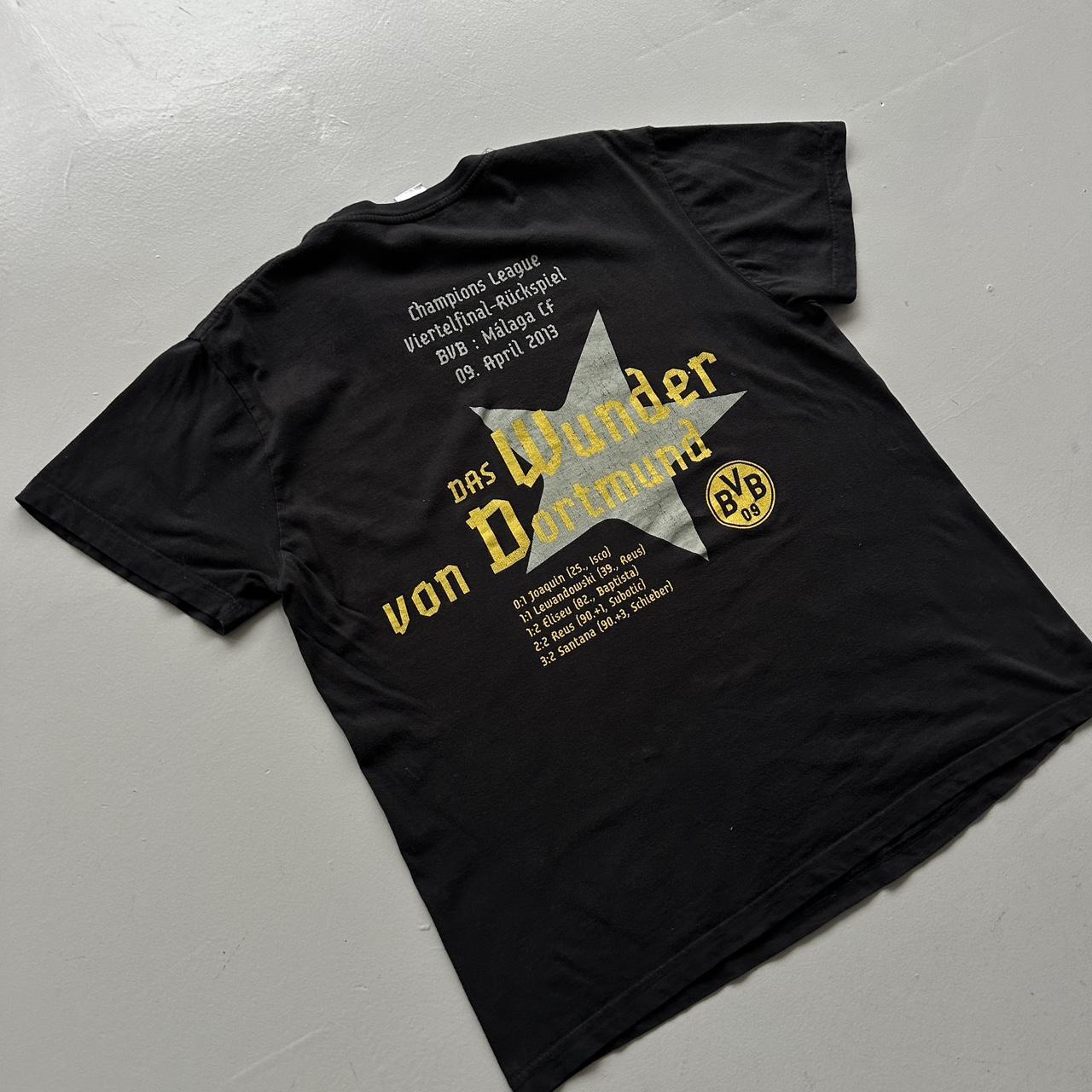 Black Borussia Dortmund 00s Vintage Graphic T-Shirt - Large