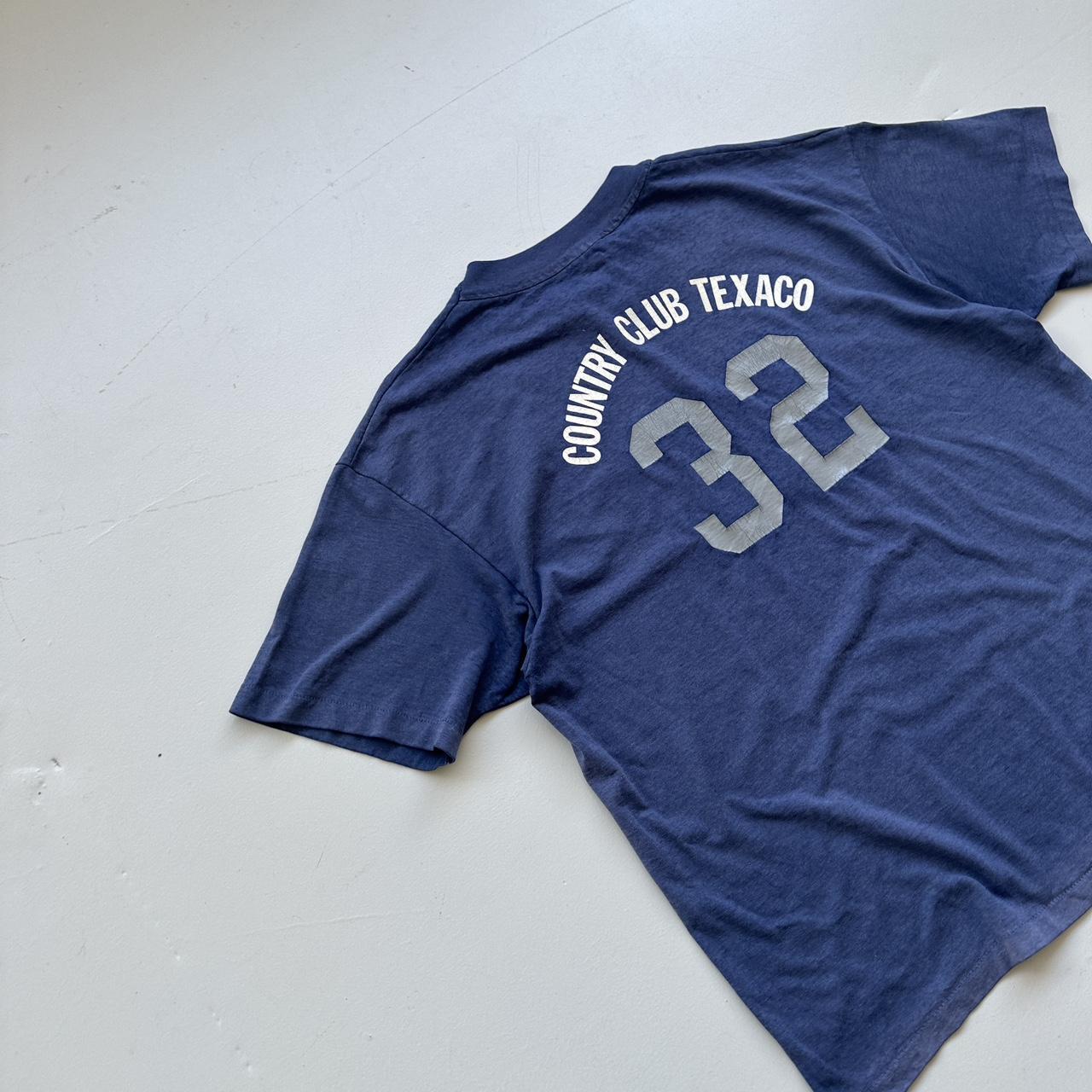 Faded Blue Baseball 90s Vintage T-shirt - XL