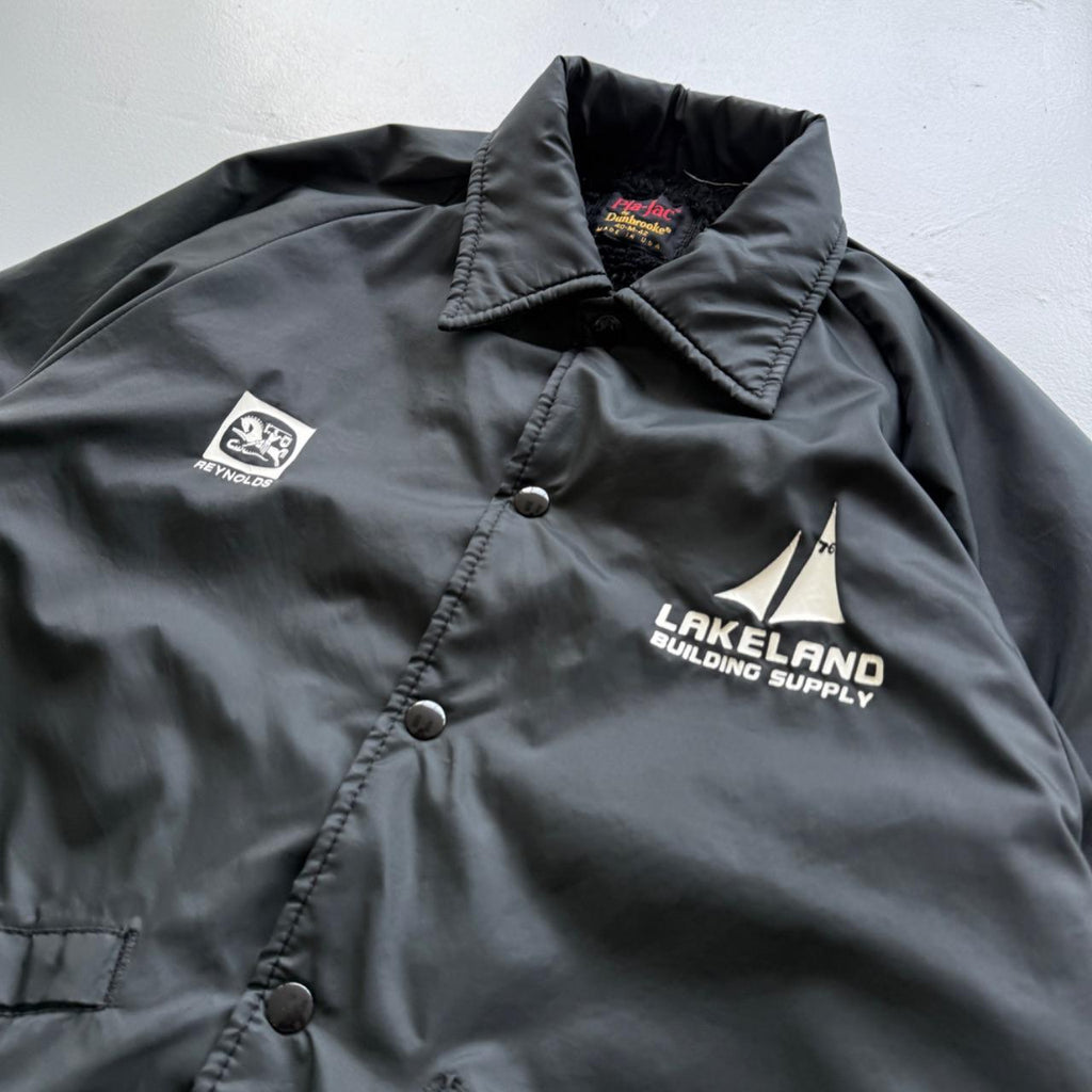 Black Lakeland Building Supply 80s Coach Jacket - Small