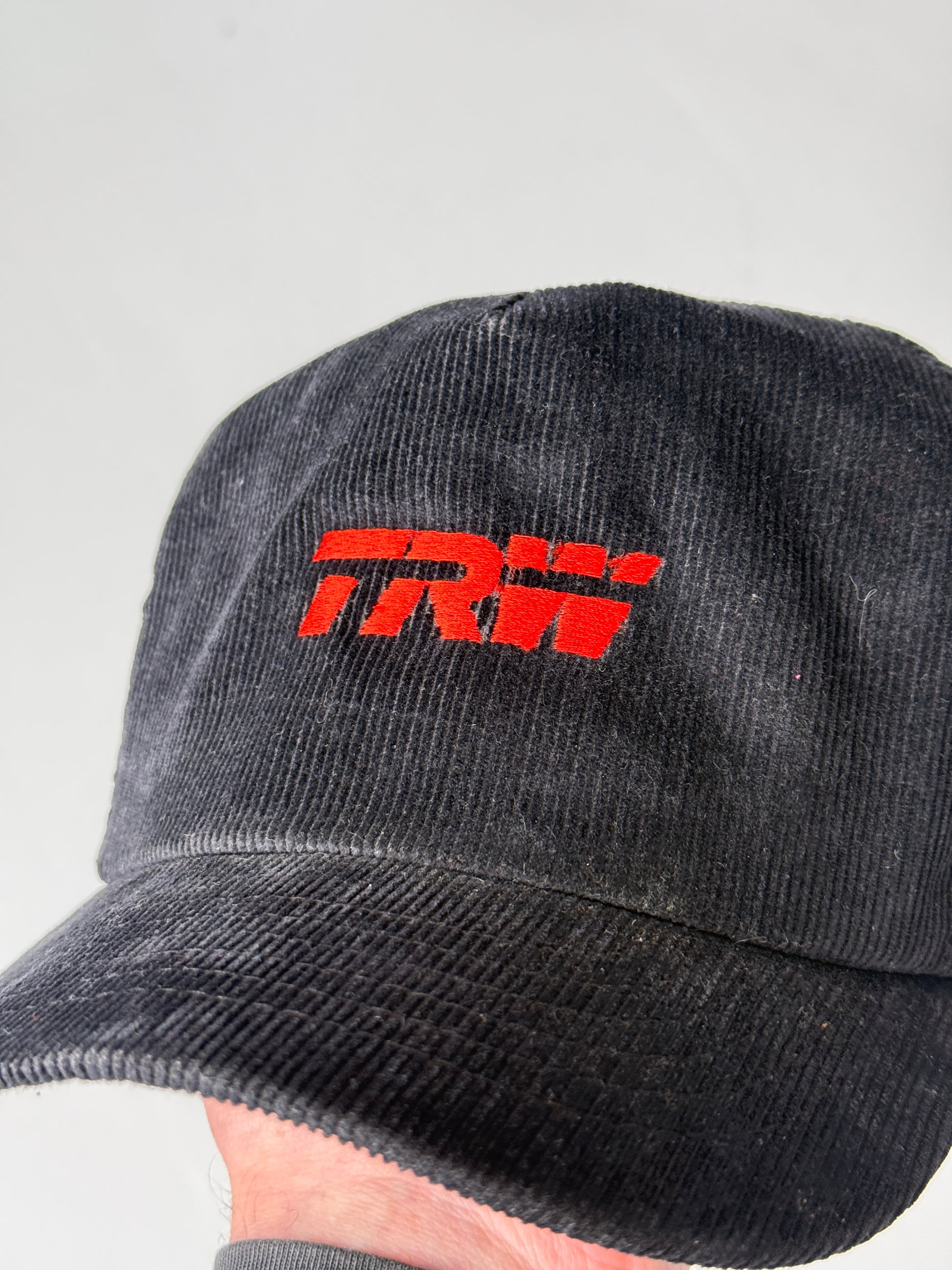 Black TRW Automotive Vintage Corduroy SnapBack Trucker Cap