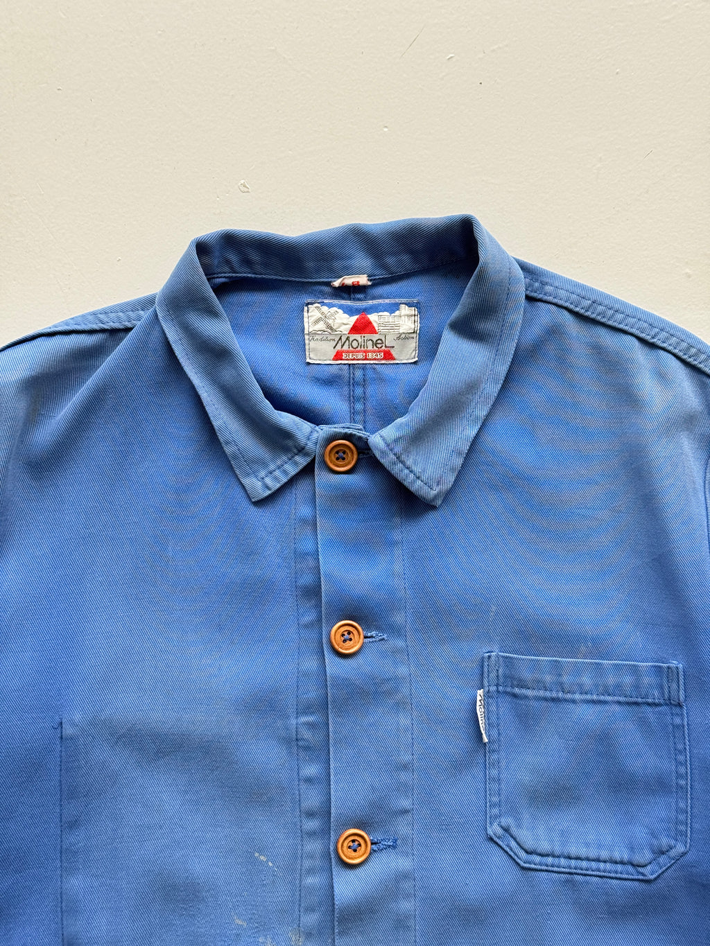 Blue Molinel Depuis Vintage Workwear Chore Jacket CH392 - Medium