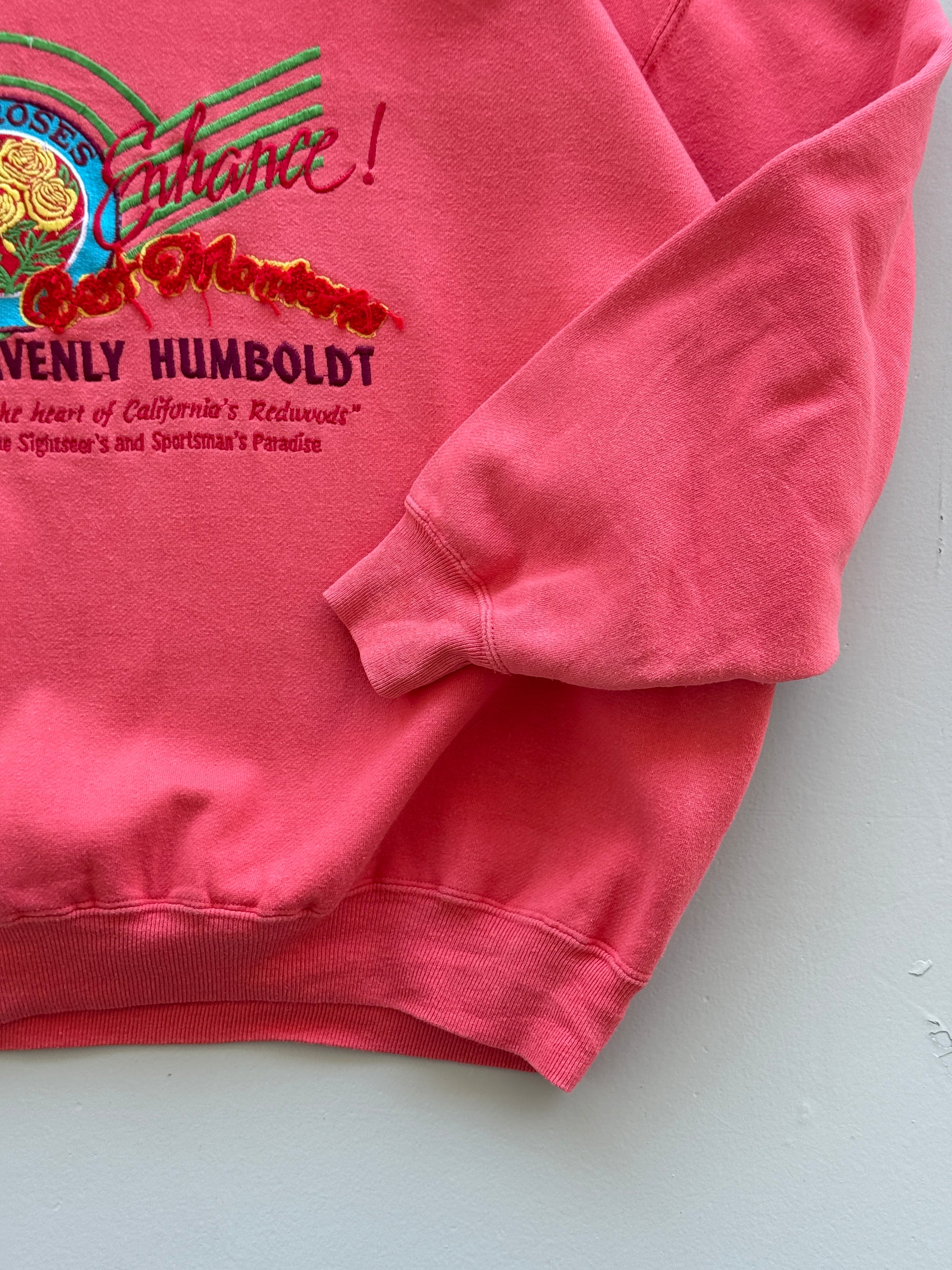 Pink Best Montana 80's Vintage Graphic Sweatshirt Jumper - Large