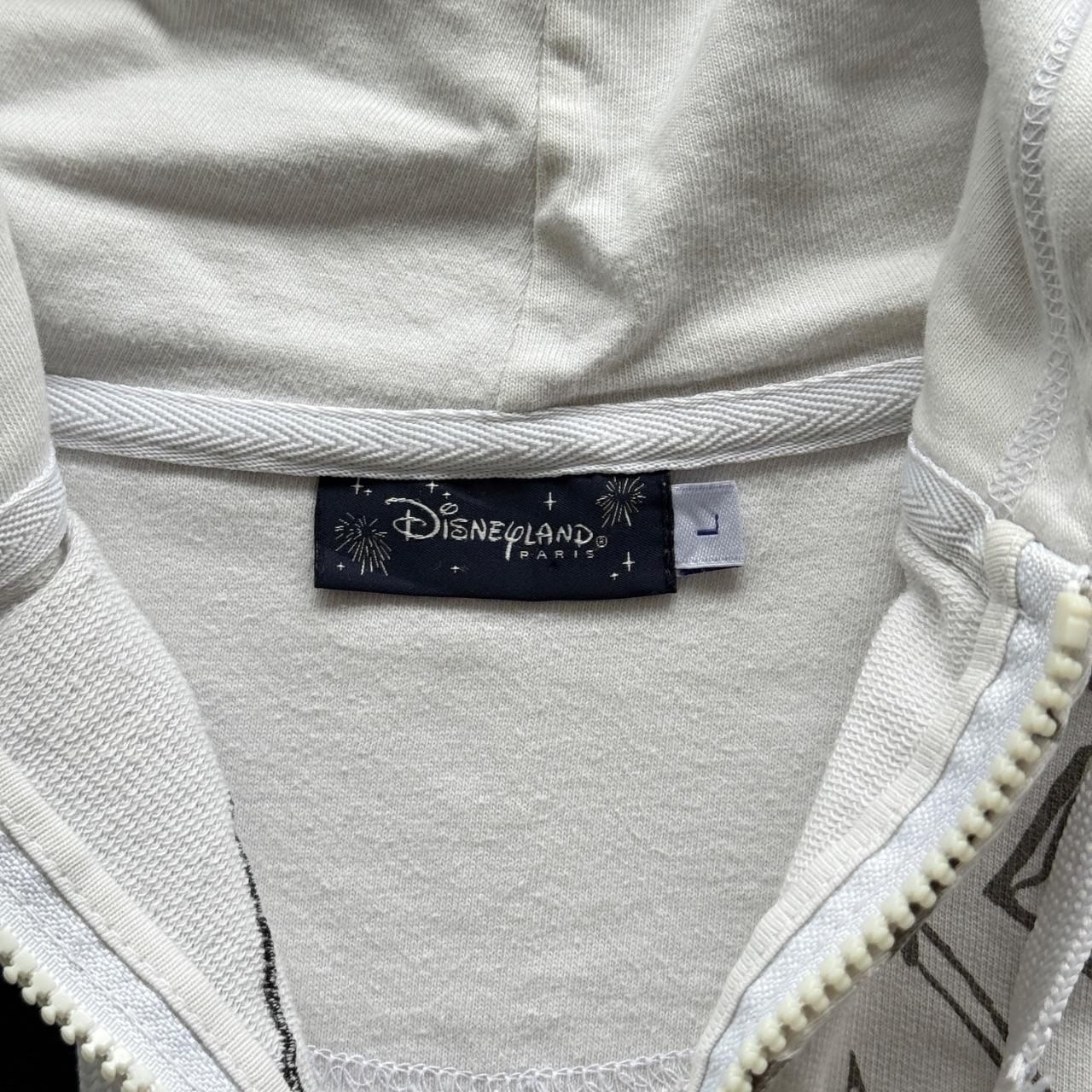 White Nightmare before Christmas 00s Graphic Full-Zip Hoodie - Large