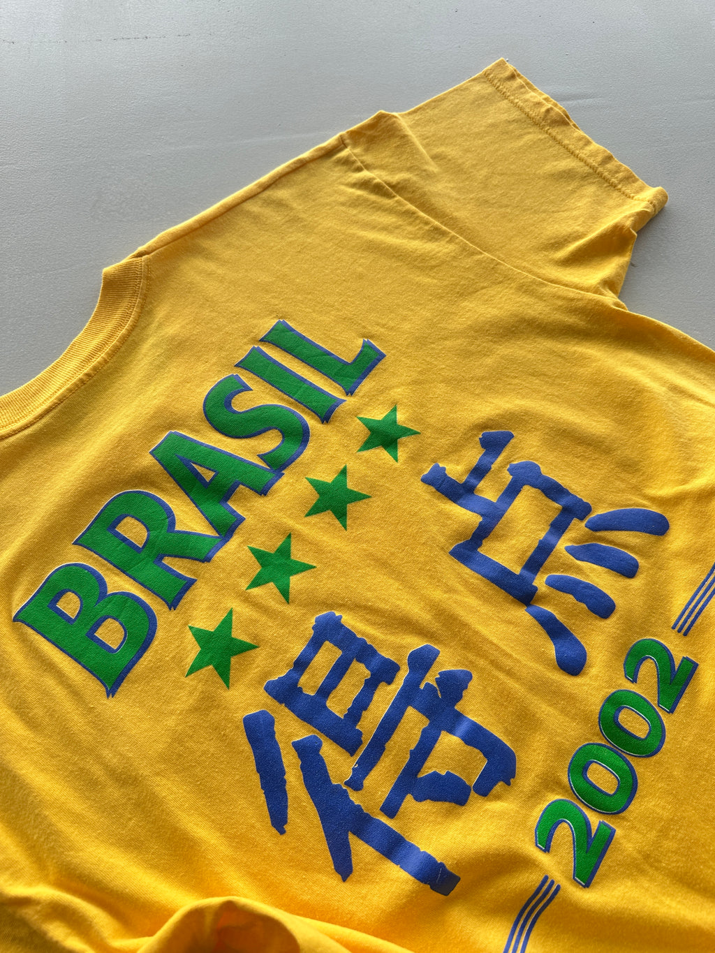 Brasil CBF 2002 World Cup Vintage T-Shirt - Large
