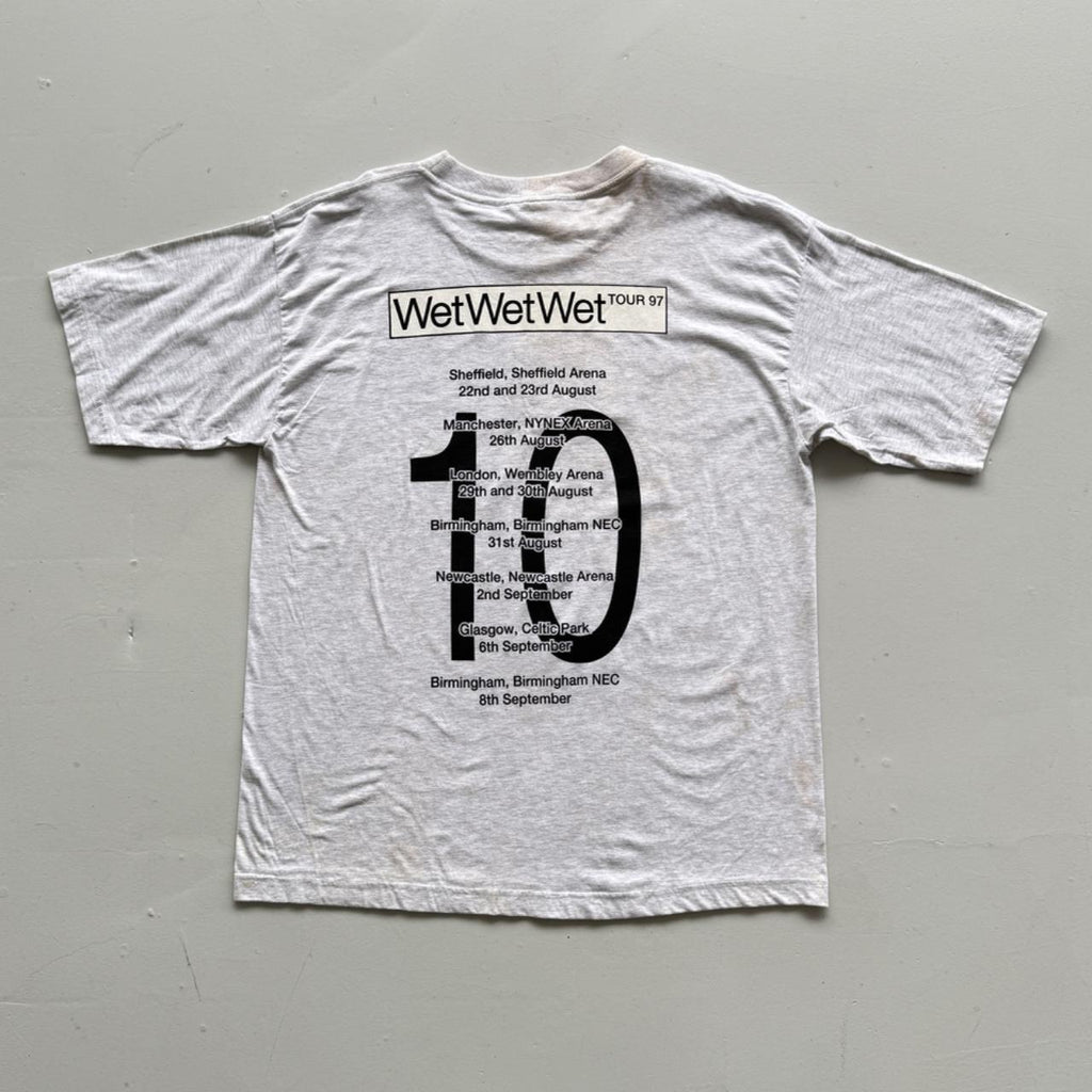 Grey WetWetWet 90s Vintage Graphic Band T-Shirt - XL