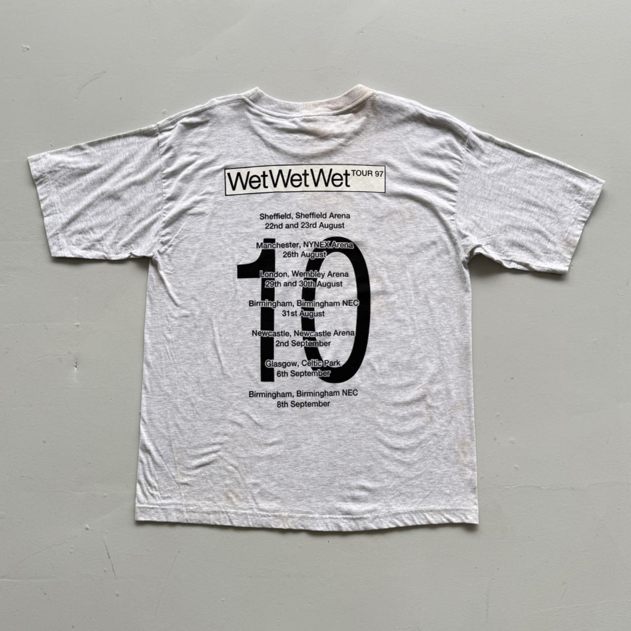 Grey WetWetWet 90s Vintage Graphic Band T-Shirt - XL