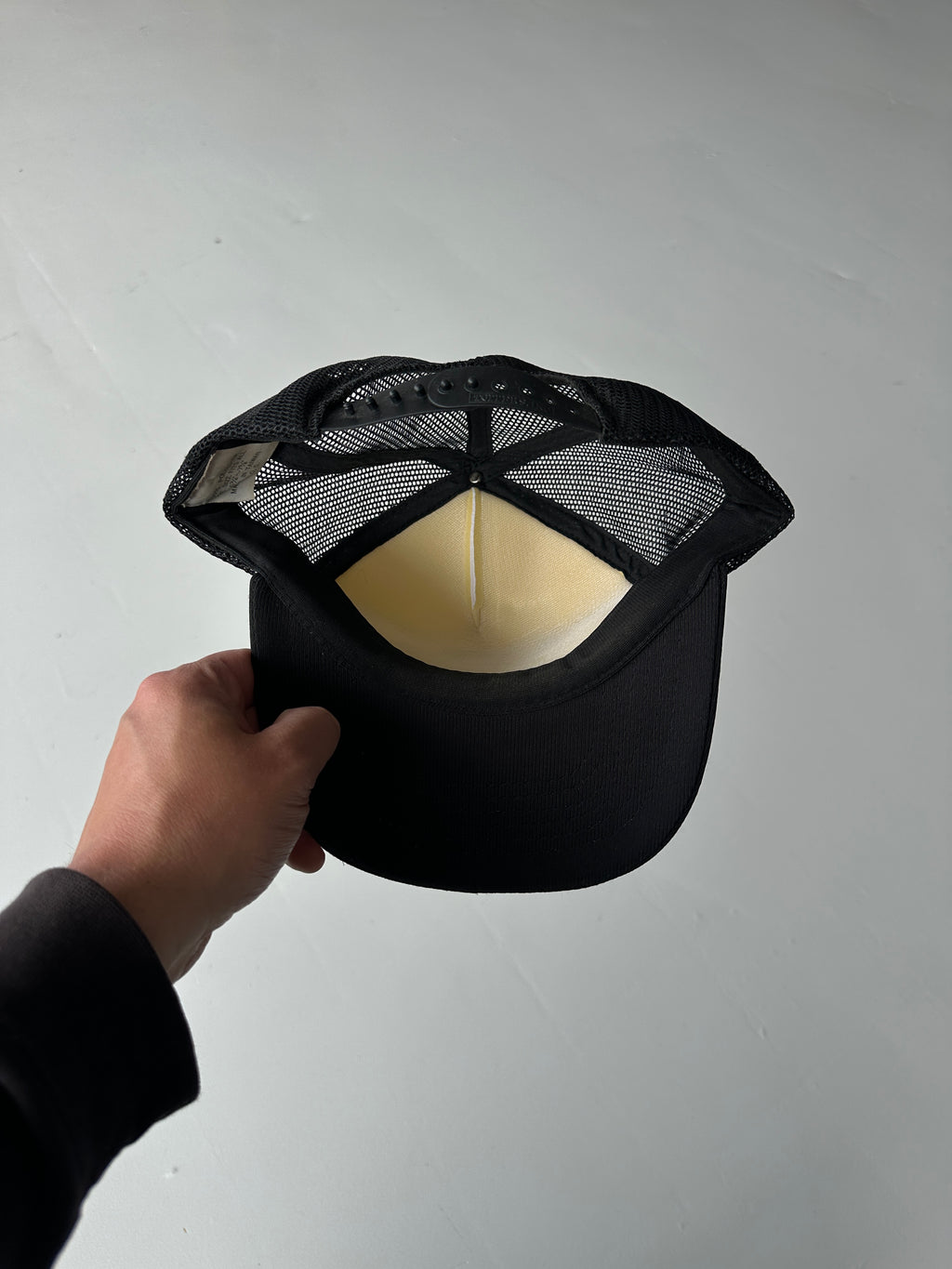 White / Black Timber Steel Construction Co. Vintage Foam SnapBack Trucker Cap