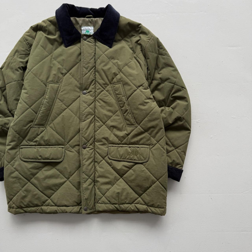 Green Kappa 90's Heavy Duty Quilted Jacket - XL